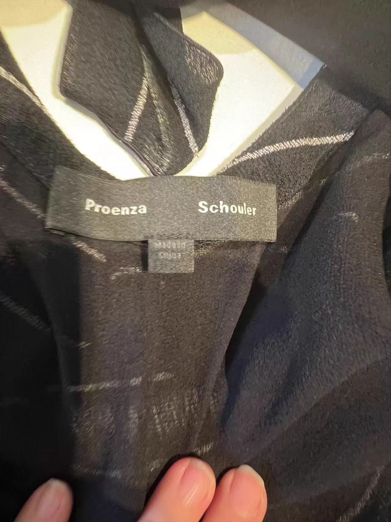 Proenza Schouler Proenza Schouler Black White Striped Bow Shirt Size 6 New Size M / US 6-8 / IT 42-44 - 5 Thumbnail