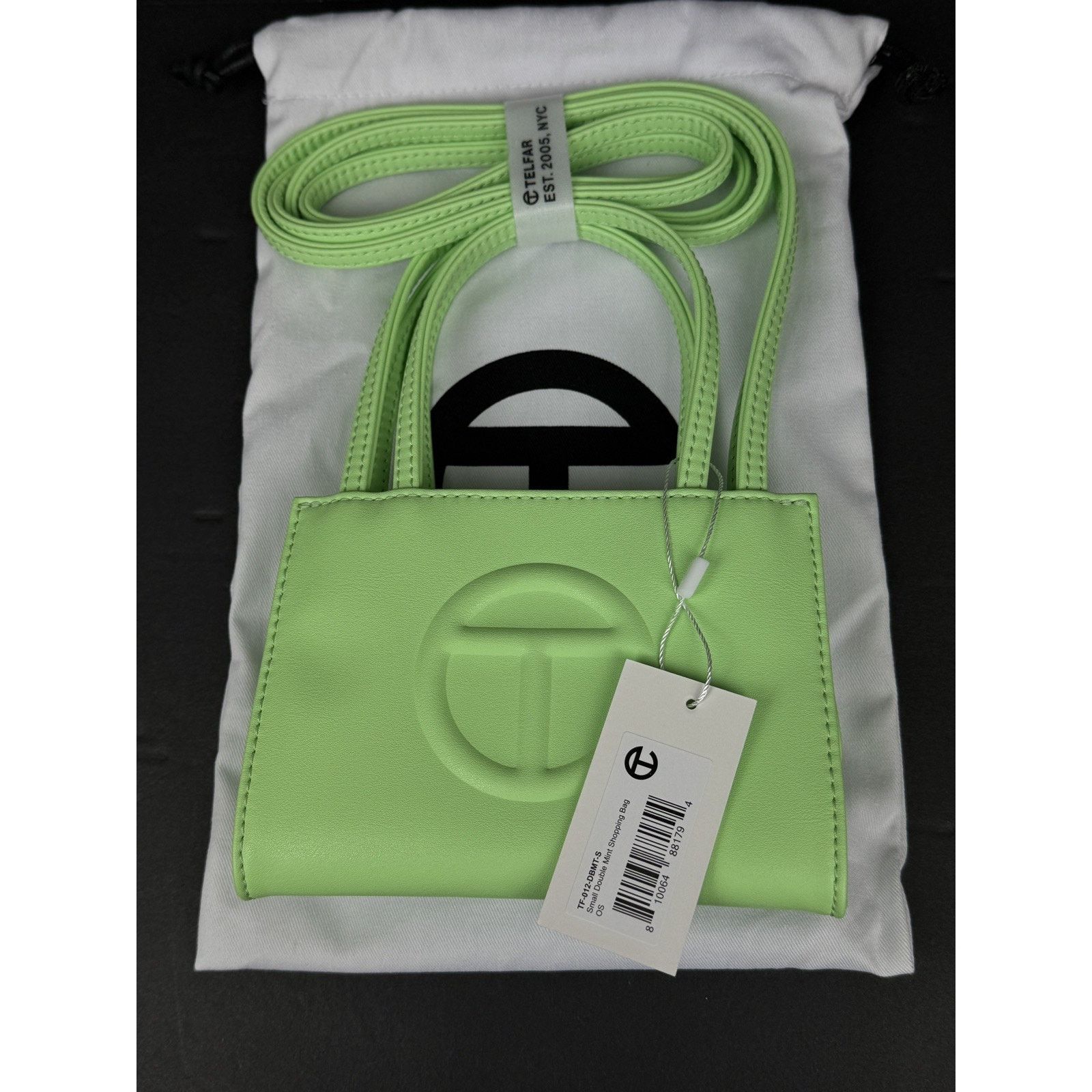 Telfar Telfar Small Shopping Bag Double Mint Vegan Leather Size ONE SIZE - 1 Thumbnail