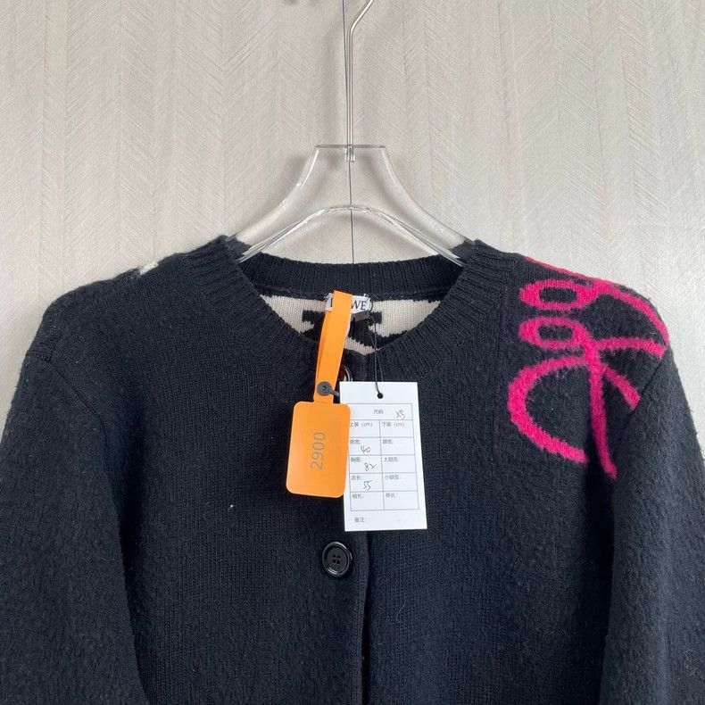 Loewe Loewe Wool Cardigan with Colorful Patterns Size US XS / EU 42 / 0 - 7 Thumbnail