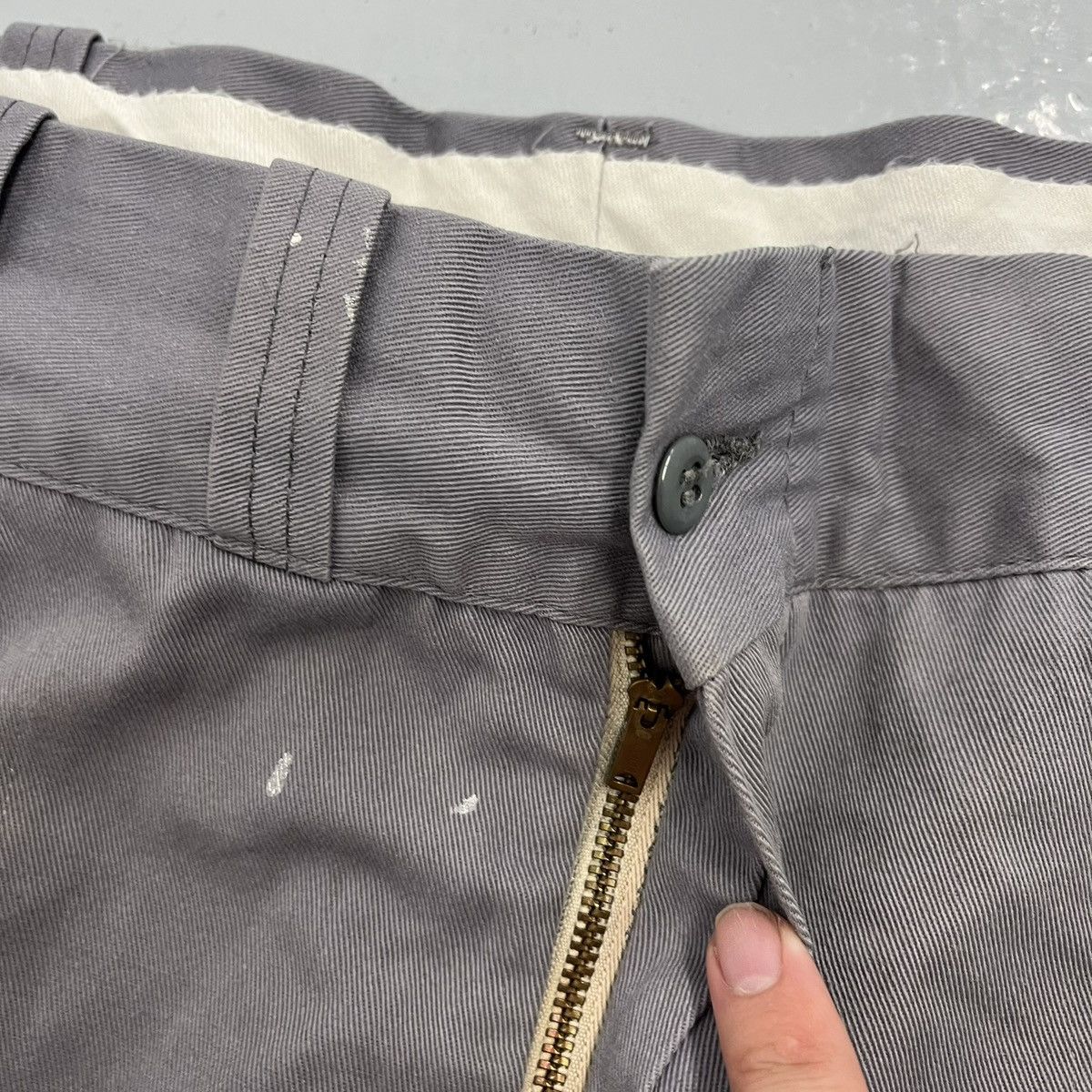 Other Vintage 60s Red Camel Grey Paint Workwear Chinos 36x28 Size US 36 / EU 52 - 2 Thumbnail