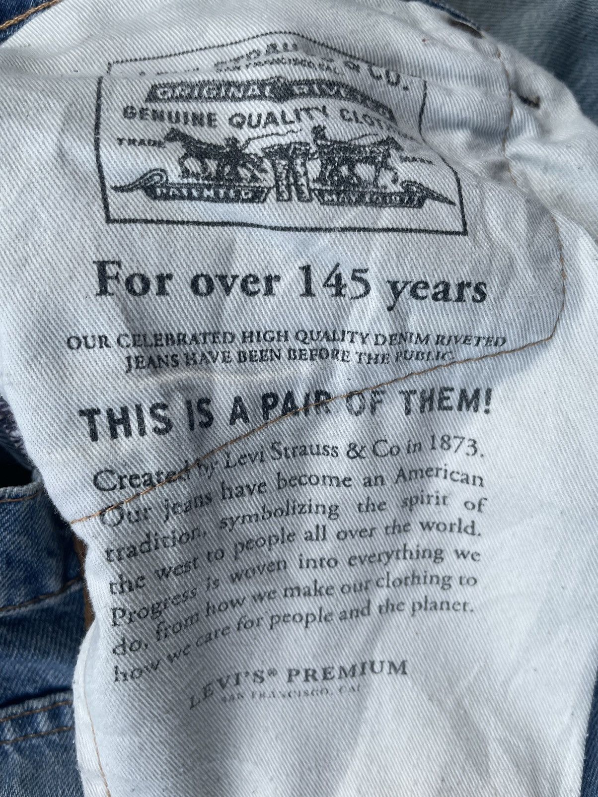 If Six Was Nine × Levi's Levis 511 E Distresed Denim Size US 32 / EU 48 - 16 Thumbnail