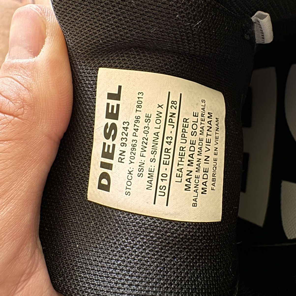Diesel Sneakers Diesel black Size US 10 / EU 43 - 7 Thumbnail