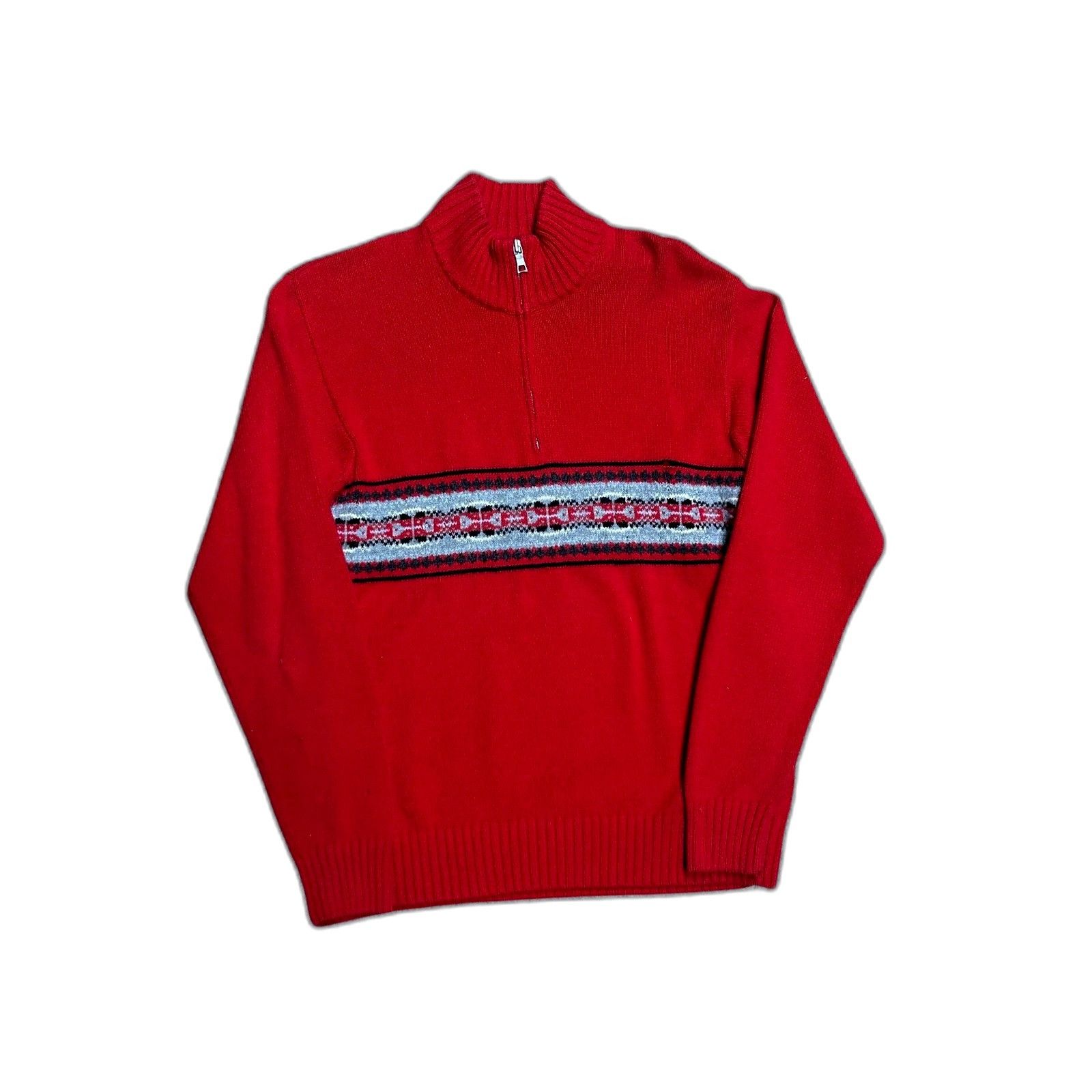 Nautica Nautica Sweater Red Stripe XL Size US XL / EU 56 / 4 - 1 Thumbnail