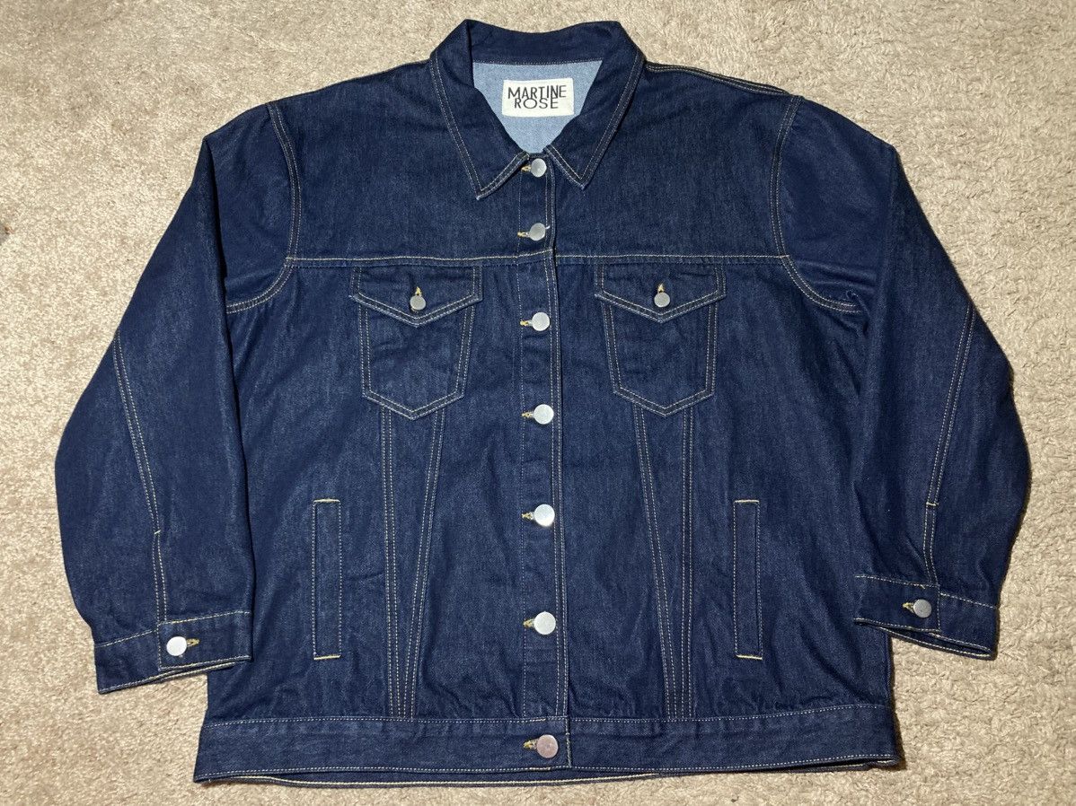 Martine Rose 2012 Martine Rose Oversized Type 3 Denim Jacket Indigo 2010s Size US S / EU 44-46 / 1 - 1 Thumbnail