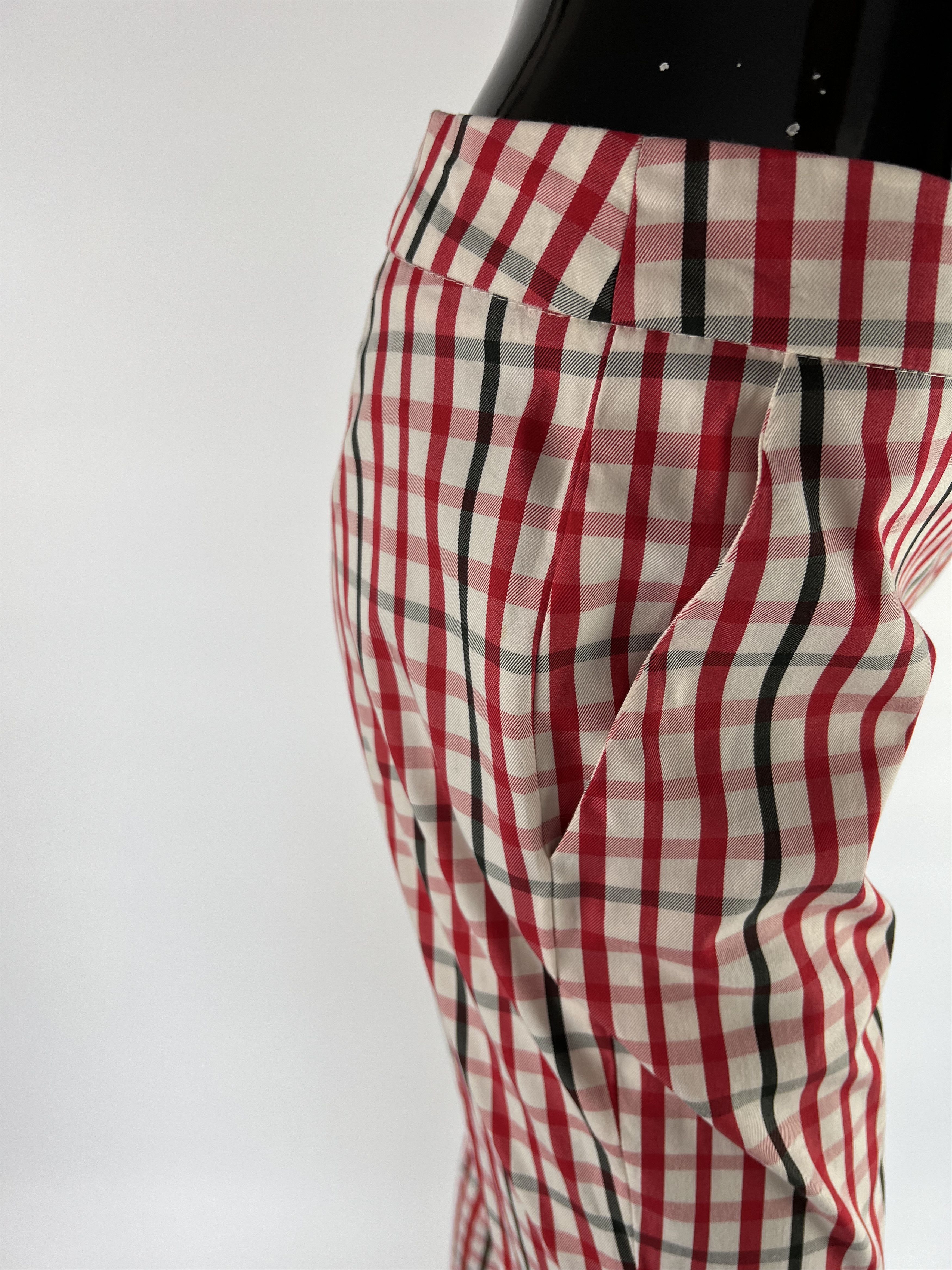 DAKS Daks London Women's Multicolor Check Pants Size UK8 IT40 Size 27" / US 4 / IT 40 - 4 Thumbnail