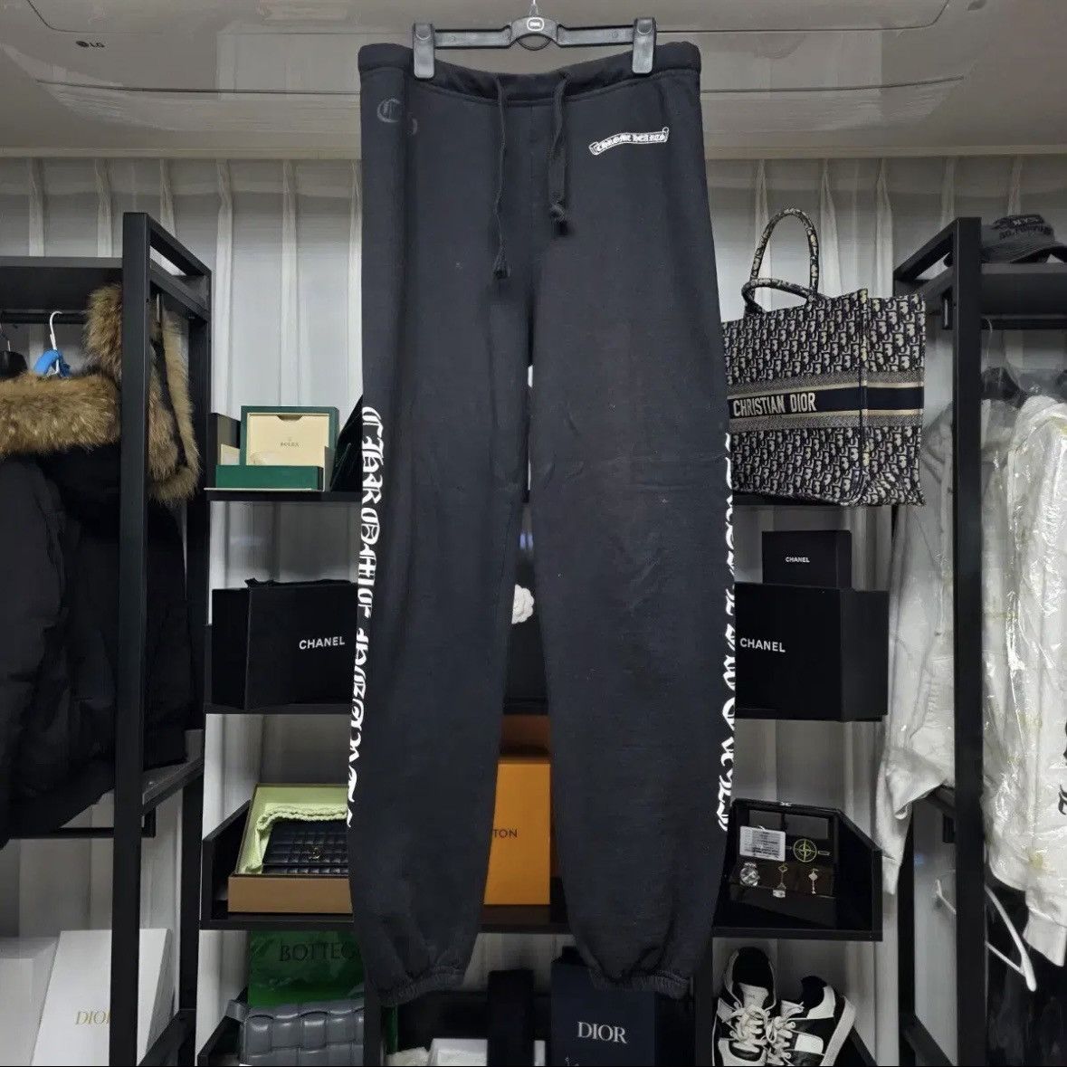 Chrome Hearts Scroll Label Sweat Pants Size US 33 - 1 Thumbnail