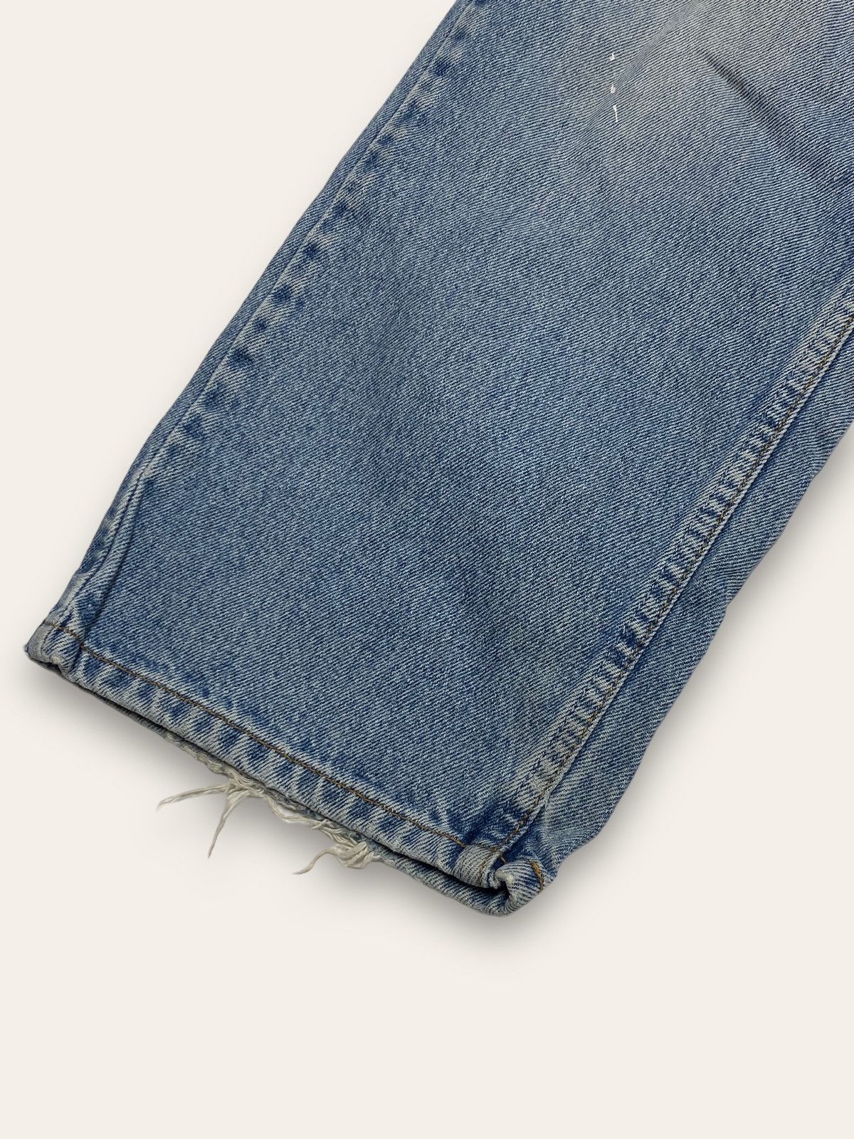 Jean Vintage LEVI'S Light Wash Blue Distressed Baggy Jeans Size US 28 / EU 44 - 3 Thumbnail