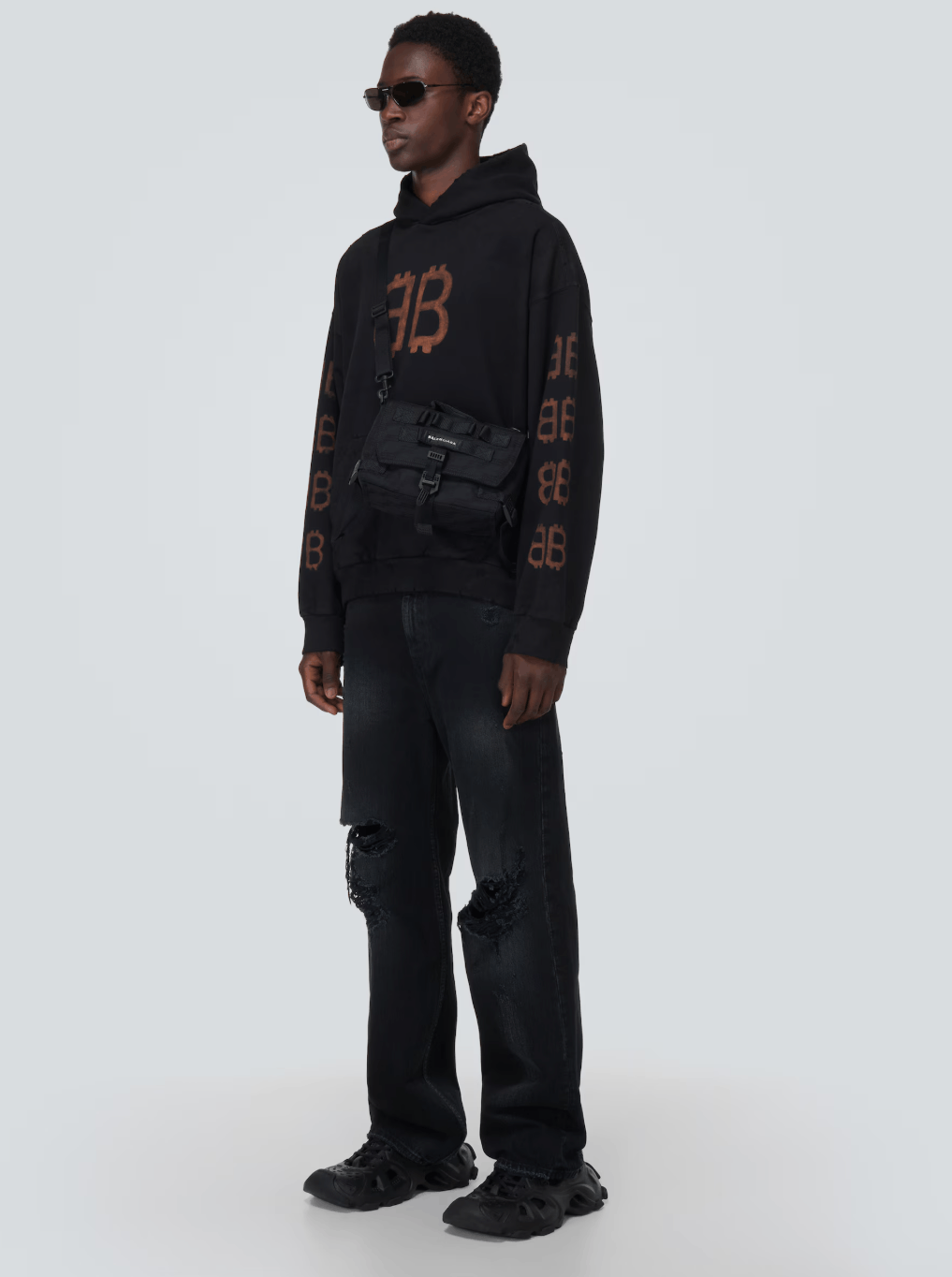 Balenciaga BALENCIAGA Crypto Hoodie Size US S / EU 44-46 / 1 - 2 Thumbnail