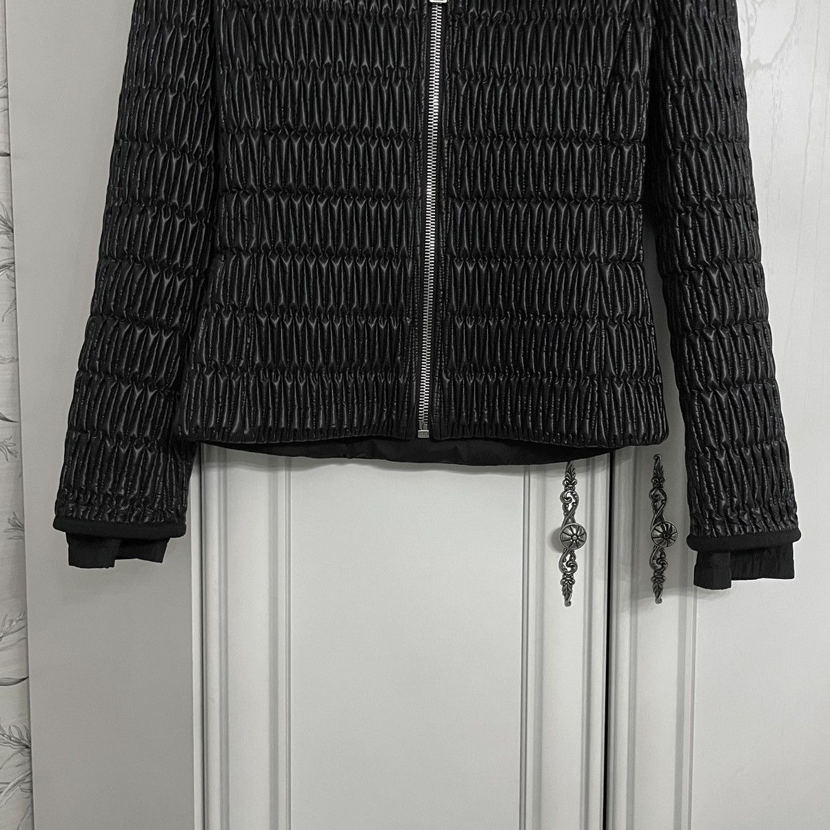 Prada 2008 Lookbook Prada Vampire Nylon Quilted Light Jacket Size XS / US 0-2 / IT 36-38 - 4 Thumbnail