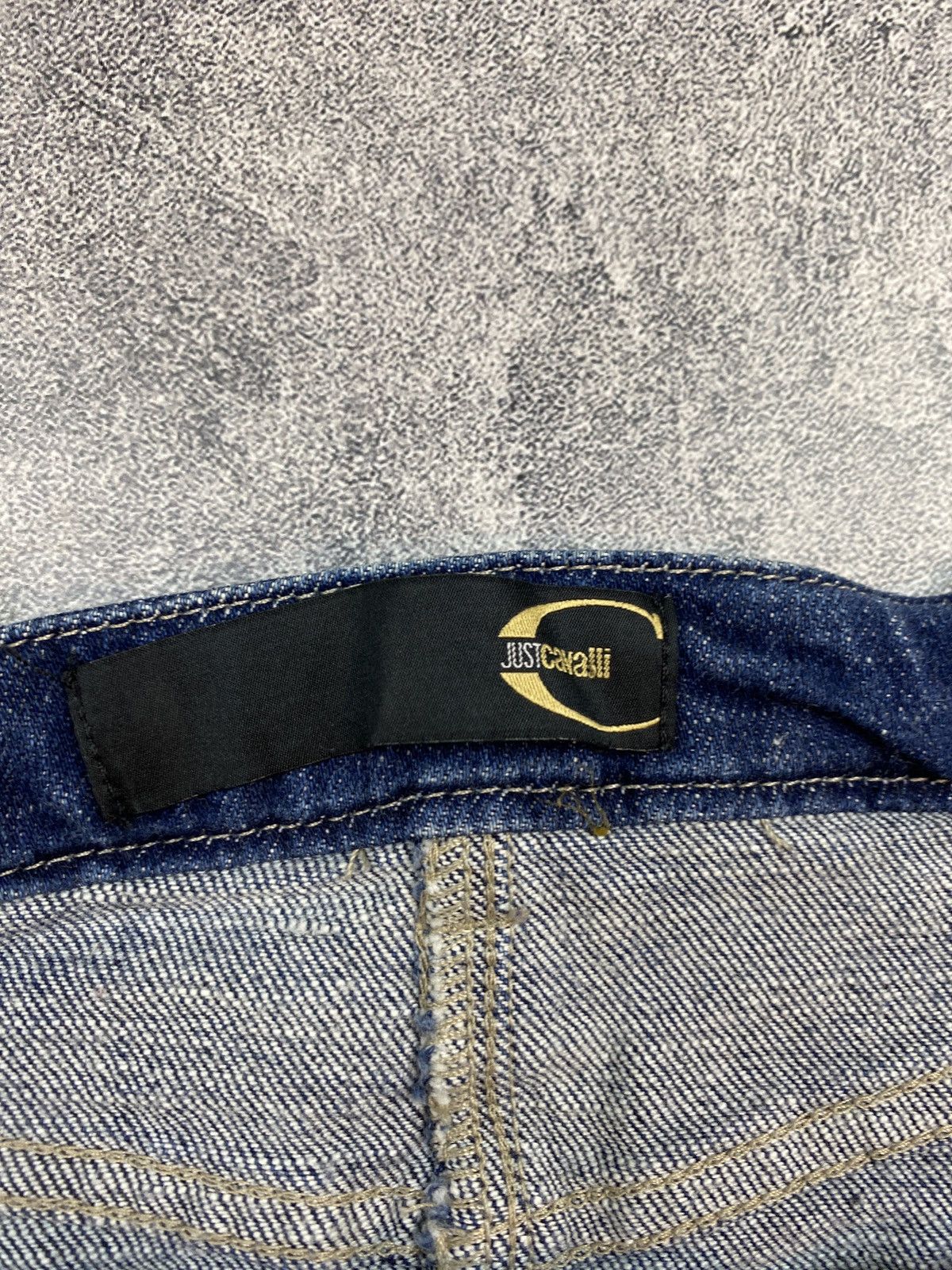 Just Cavalli × Roberto Cavalli Vintage Roberto Cavalli Denim Skirt Just Cavalli Size 32" / US 10 / IT 46 - 5 Thumbnail