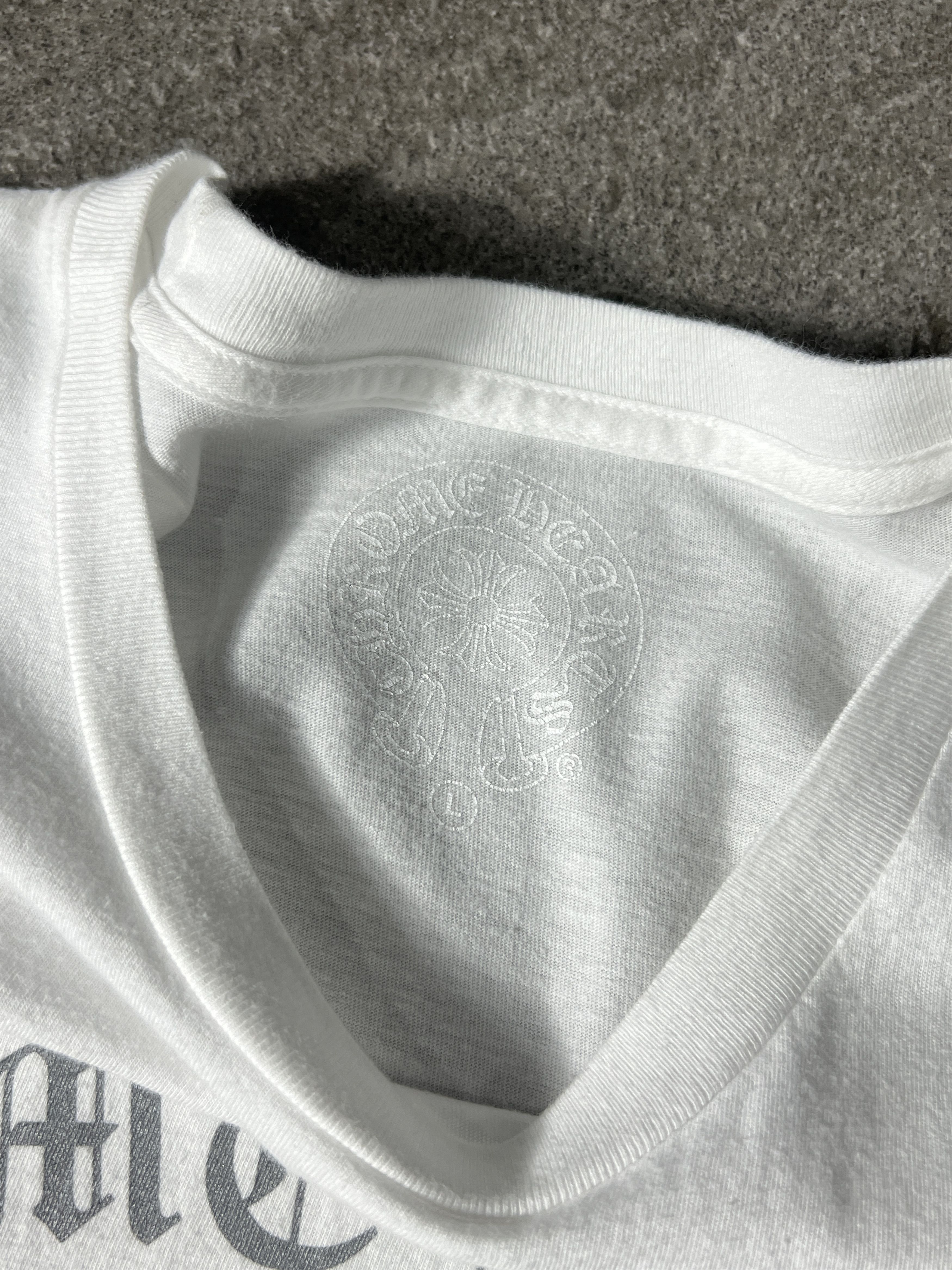Chrome Hearts Chrome Hearts Skull Stripe Tee White Large USA Size US L / EU 52-54 / 3 - 3 Thumbnail