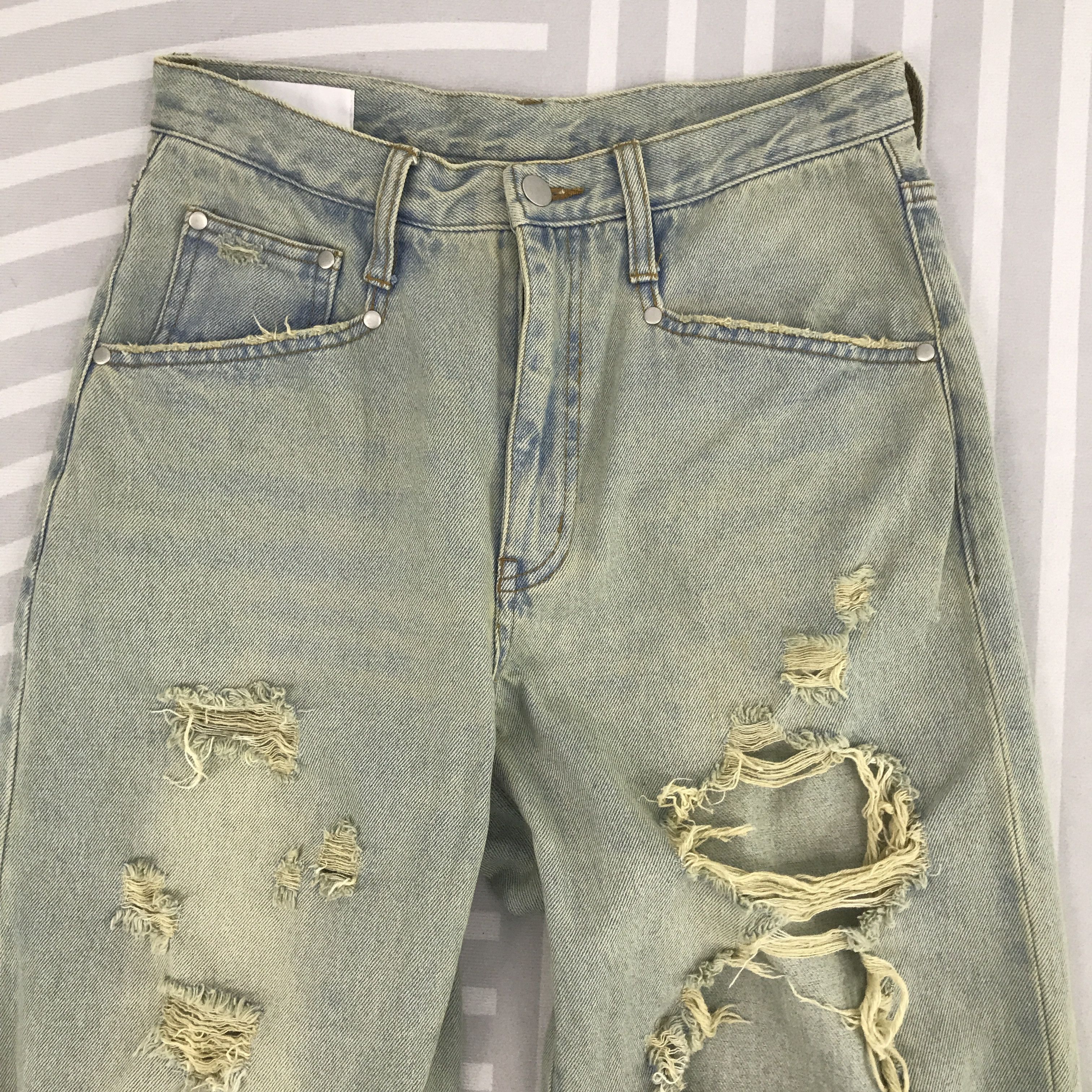 Japanese Brand × Vintage Vtg Rusty Denim Japanese brand Distressed Baggy jeans Size US 29 - 2 Thumbnail