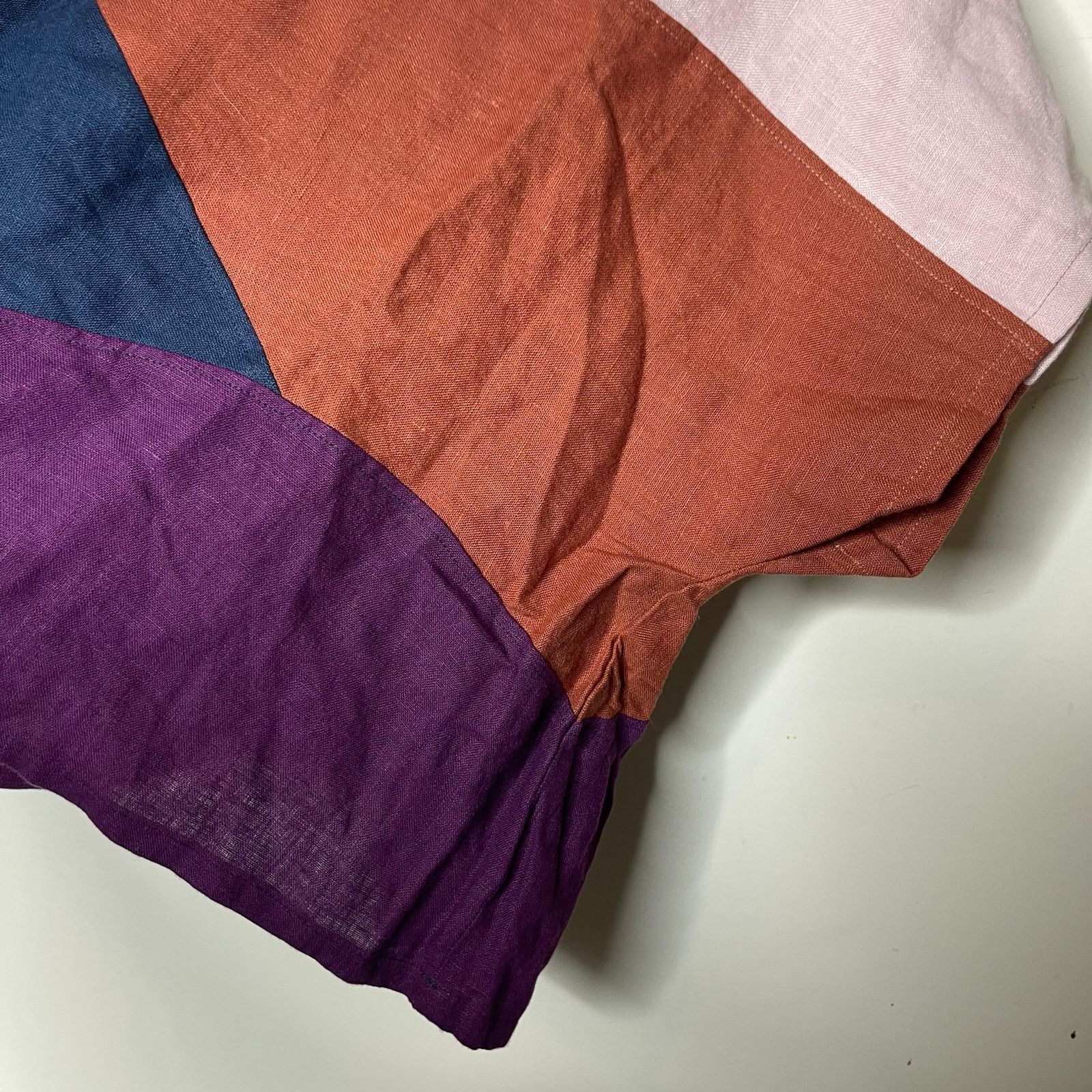 Other Thread + Sprout nature top in blue purple rust pink sz 2 Size M / US 6-8 / IT 42-44 - 3 Thumbnail