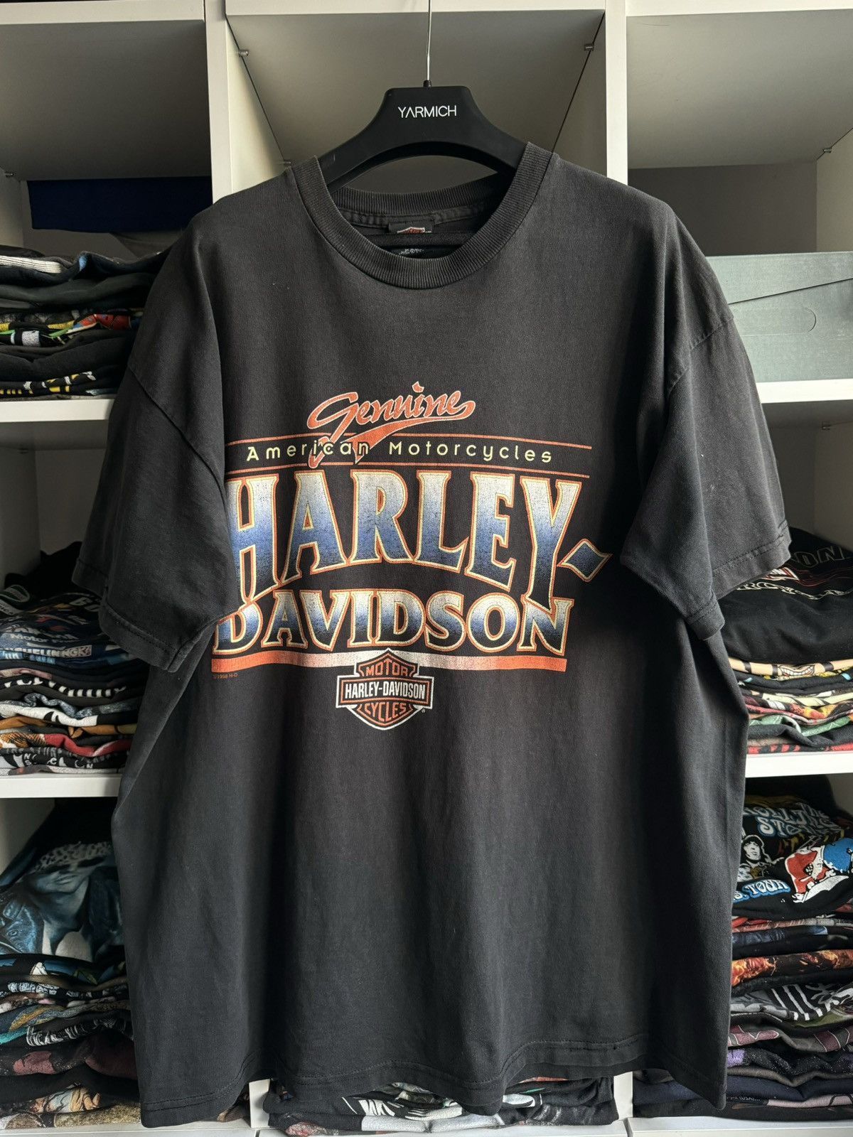 Harley Davidson Vintage 1998 Harley Davidson West Germany Printed Tee Size US XXL / EU 58 / 5 - 1 Thumbnail