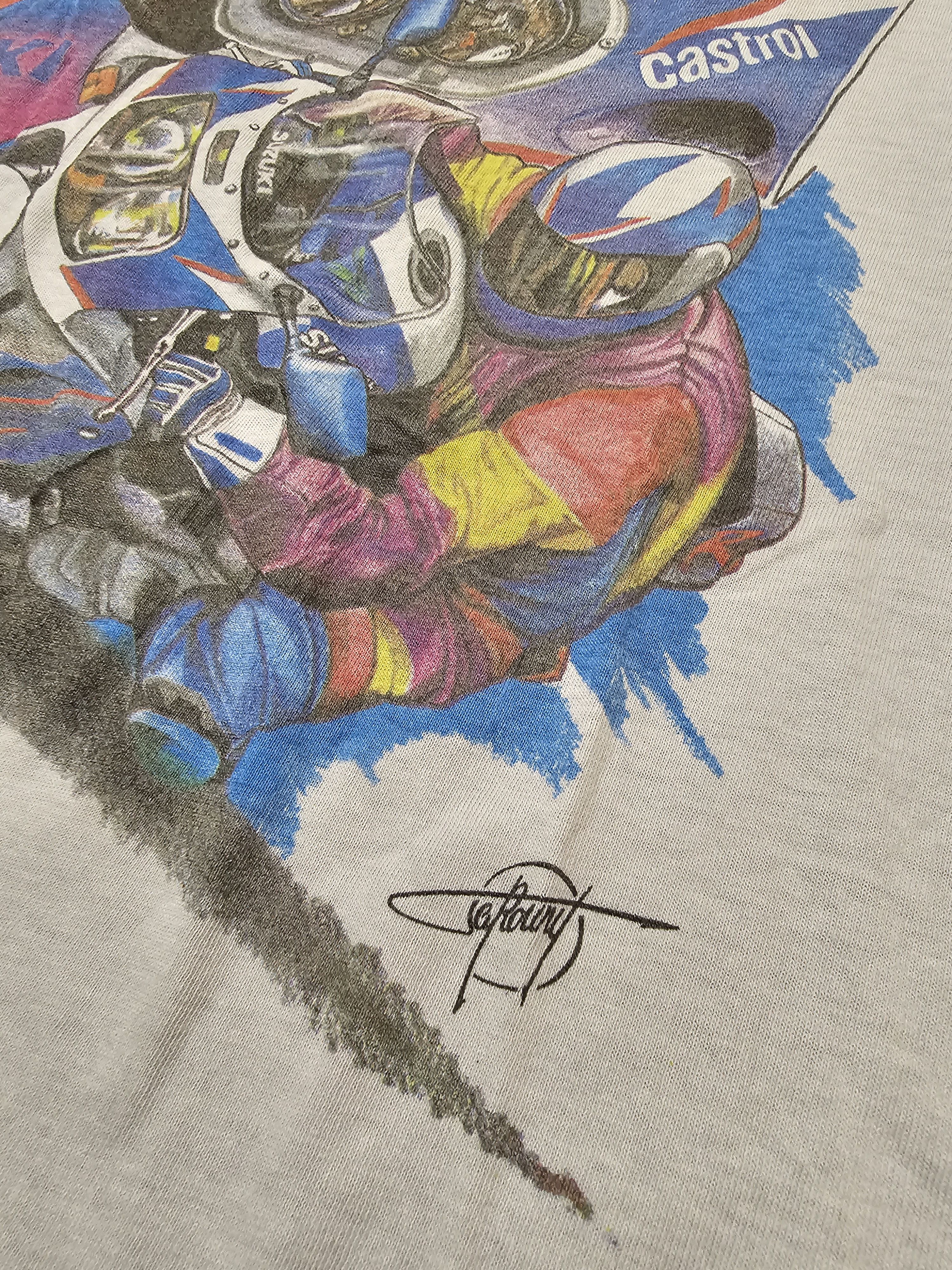 All Sport VINTAGE SUZUKI SHIRT 1993 GSX-R SHIRT MOTORSPORT RASING Size US XL / EU 56 / 4 - 5 Thumbnail