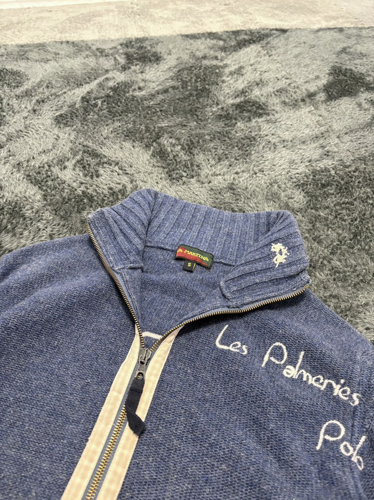 La Martina Vintage La Martina Wool Cropped Zip Sweater Size S / US 4 / IT 40 - 4 Thumbnail