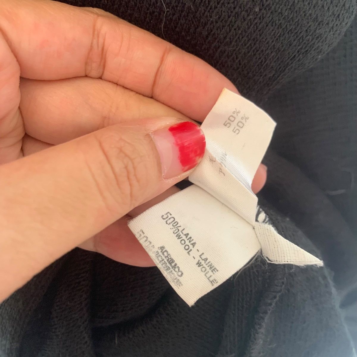 Vintage Vintage IDEE Made In ITALY Wool Designer Pocket Sweatshirt Size US XL / EU 56 / 4 - 7 Thumbnail
