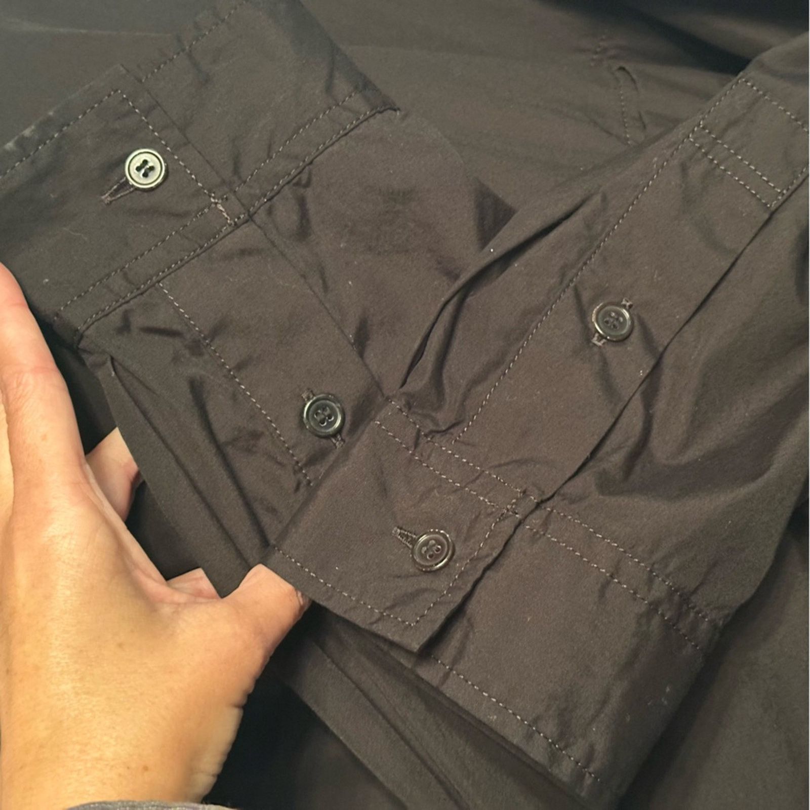 Yohji Yamamoto POUR HOME SS20 B ring W-ZIP long shirt black size 3 M Cotton Size US M / EU 48-50 / 2 - 8 Thumbnail