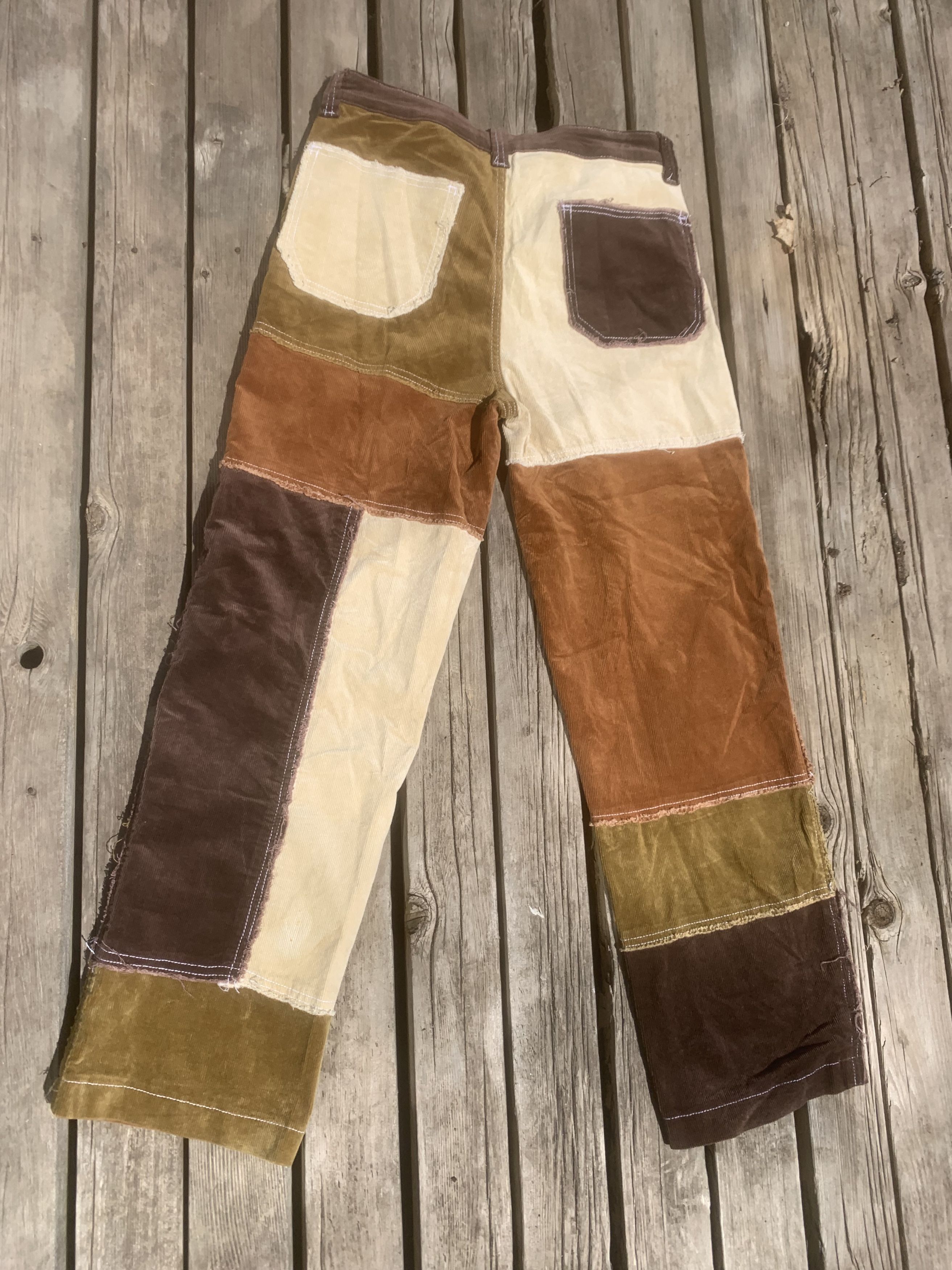 Jaded London Men's Brown Corduroy Patchwork Skate Fit Jeans W30 Size US 30 / EU 46 - 2 Thumbnail