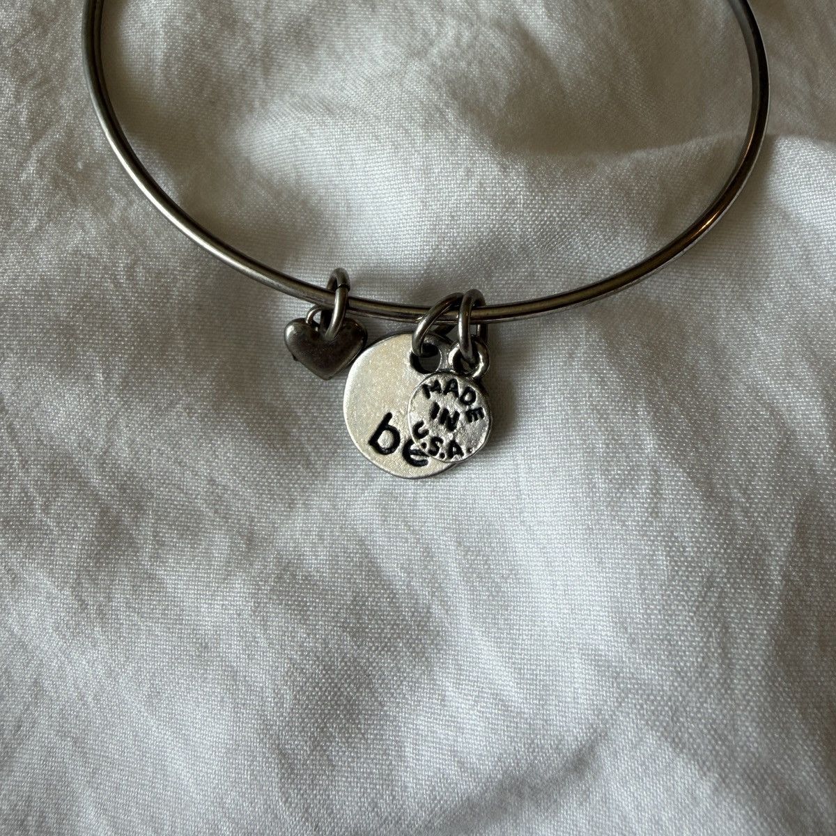 Other Be Silver plated adjustable wire bangle bracelet Size ONE SIZE - 1 Thumbnail