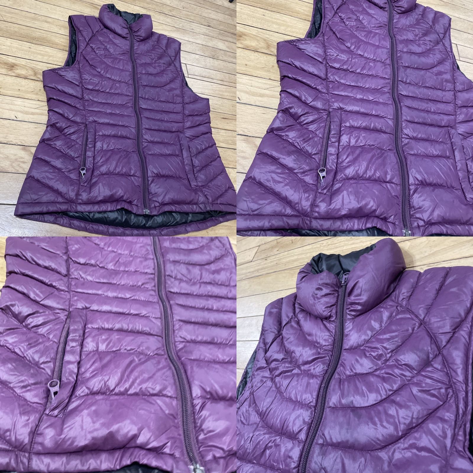 Vintage VINTAGE Bernardo Vest Goose Down Ultra Light Puffer Women S Purple Baffled Zip McBling Size S / US 4 / IT 40 - 10 Thumbnail
