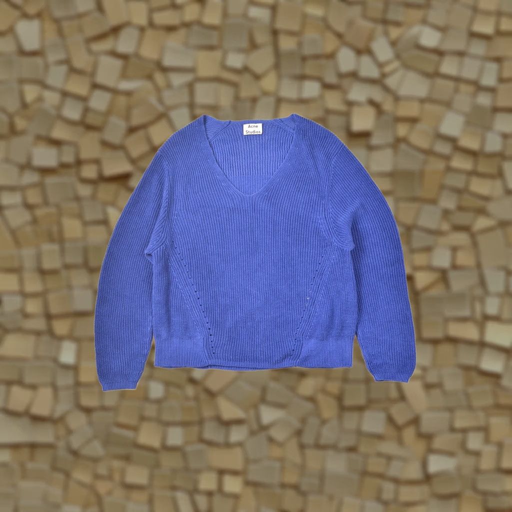 Acne Studios Acne Studios Deborah Chunky SS16 Linen Pullover Sweater S, Women, Blue, Pullover, Linen, Size S Size S / US 4 / IT 40 - 1 Thumbnail