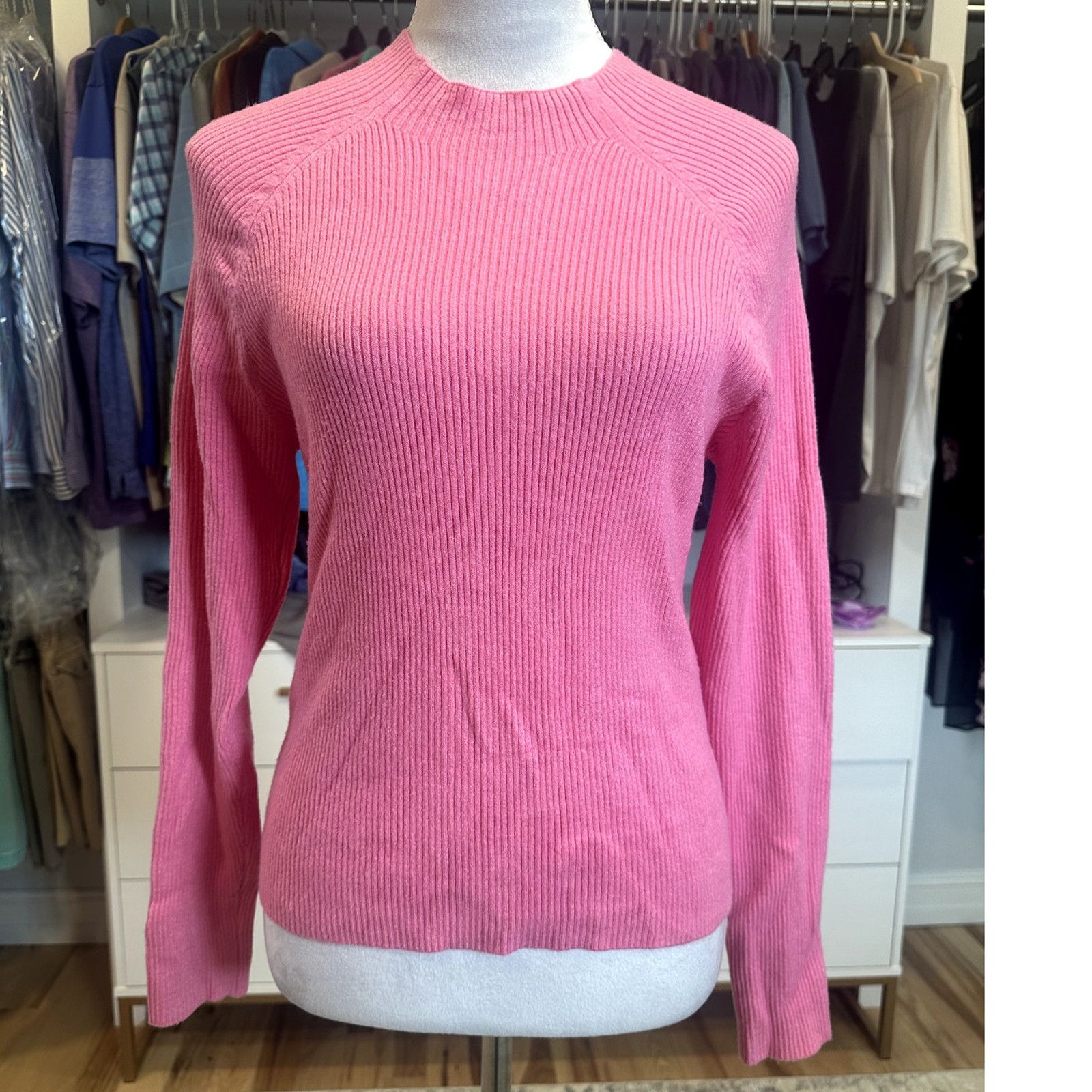 Other Vero Moda Women's Pink Mock Neck Ribbed Sweater XL NWOT Size XL / US 12-14 / IT 48-50 - 1 Thumbnail