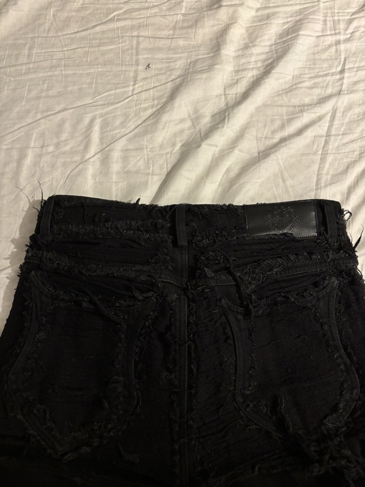 Other Rare black distressed crest flared denim Size US 30 / EU 46 - 7 Thumbnail
