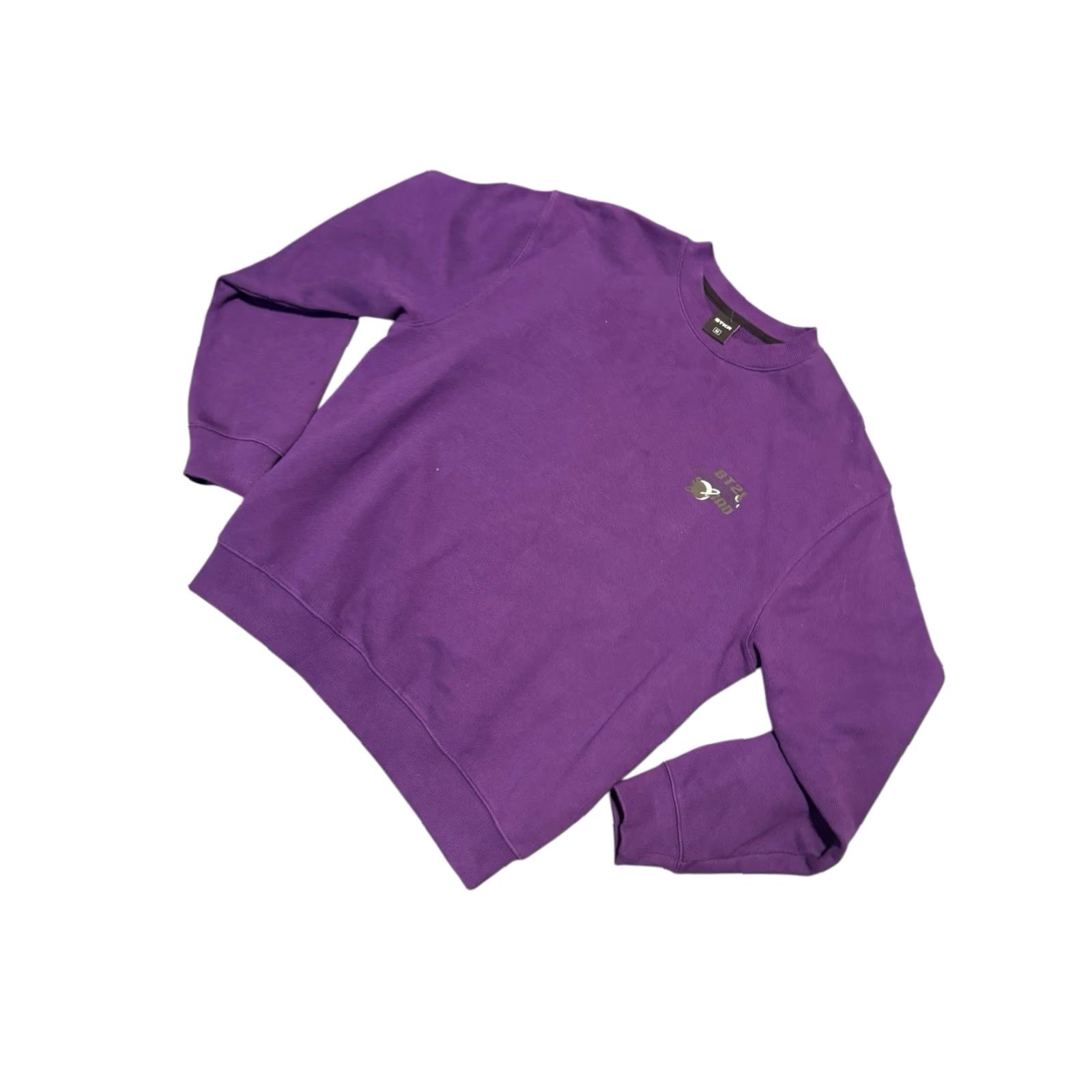 Vintage STKR BT21 Space Squad Sweatshirt MTM Japan Crewneck Purple Cartoon Size Medium Mens Size US M / EU 48-50 / 2 - 4 Thumbnail