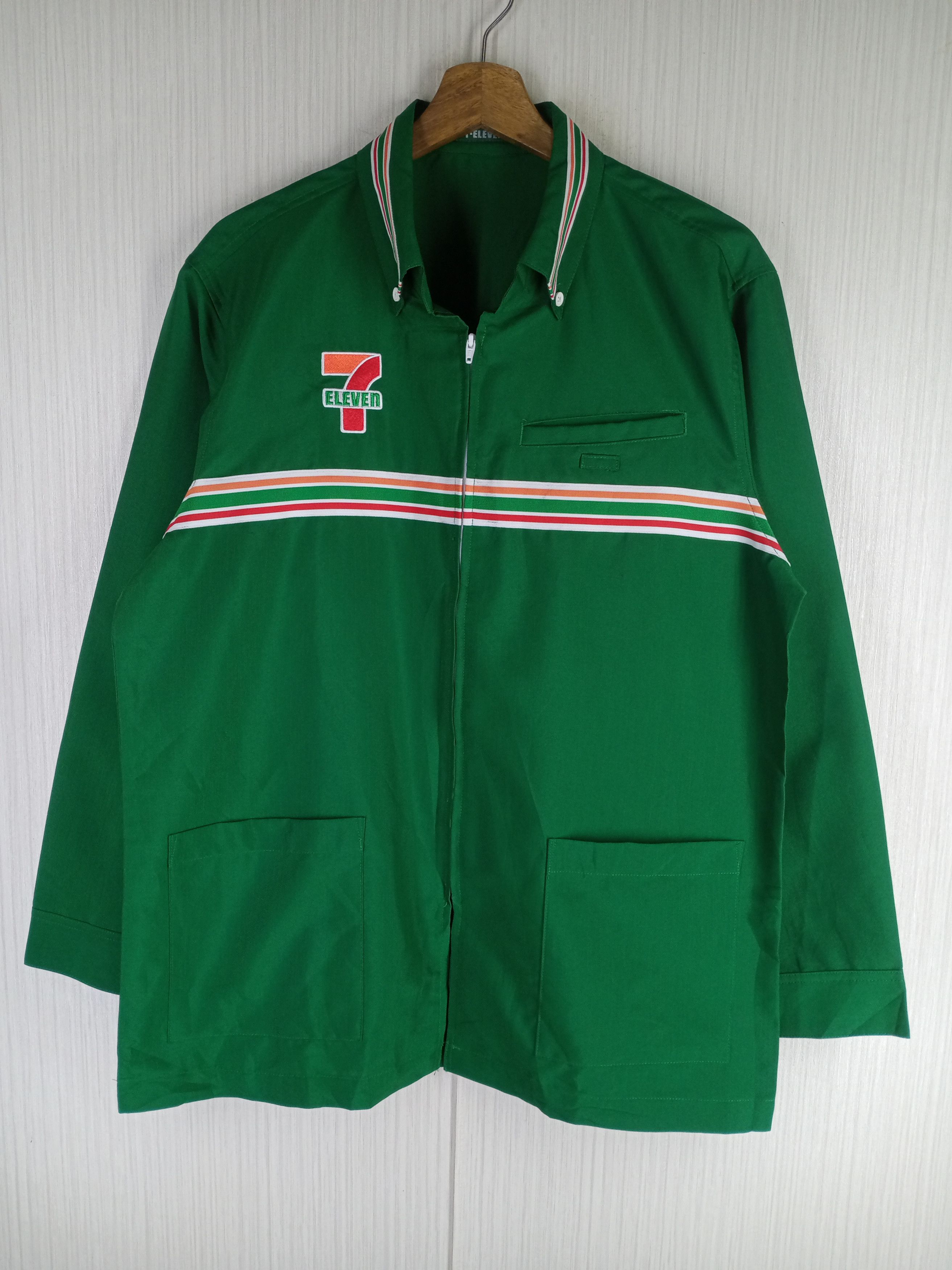 Japanese Brand × Vintage Rare Vintage 7 Eleven Uniform Jacket Size US L / EU 52-54 / 3 - 1 Thumbnail