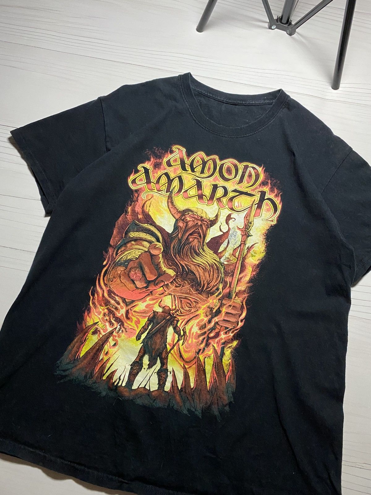 Band Tees × Vintage Vintage Amon Amarch Oden Wants You Faded Y2k T Shirt Size US L / EU 52-54 / 3 - 11 Thumbnail