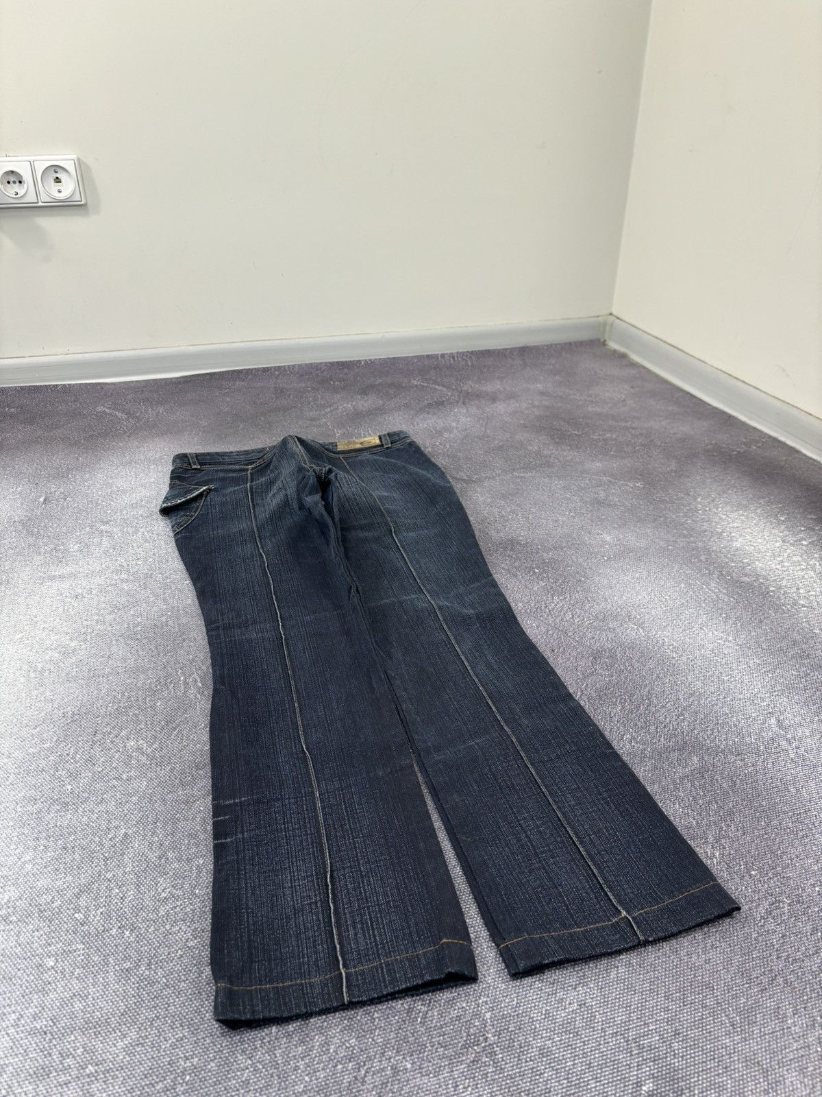 Just Cavalli Vintage Just Cavalli Women’s Low Rise Flared Denim Jeans Size 29" - 11 Thumbnail