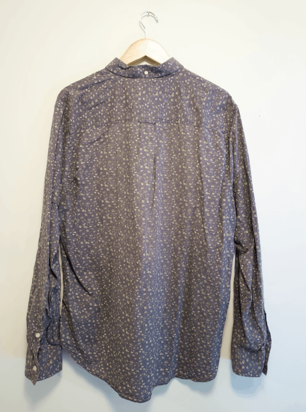 Lucky Brand Floral Button Down, Long Sleeve, Gray, XL Size US XL / EU 56 / 4 - 2 Thumbnail