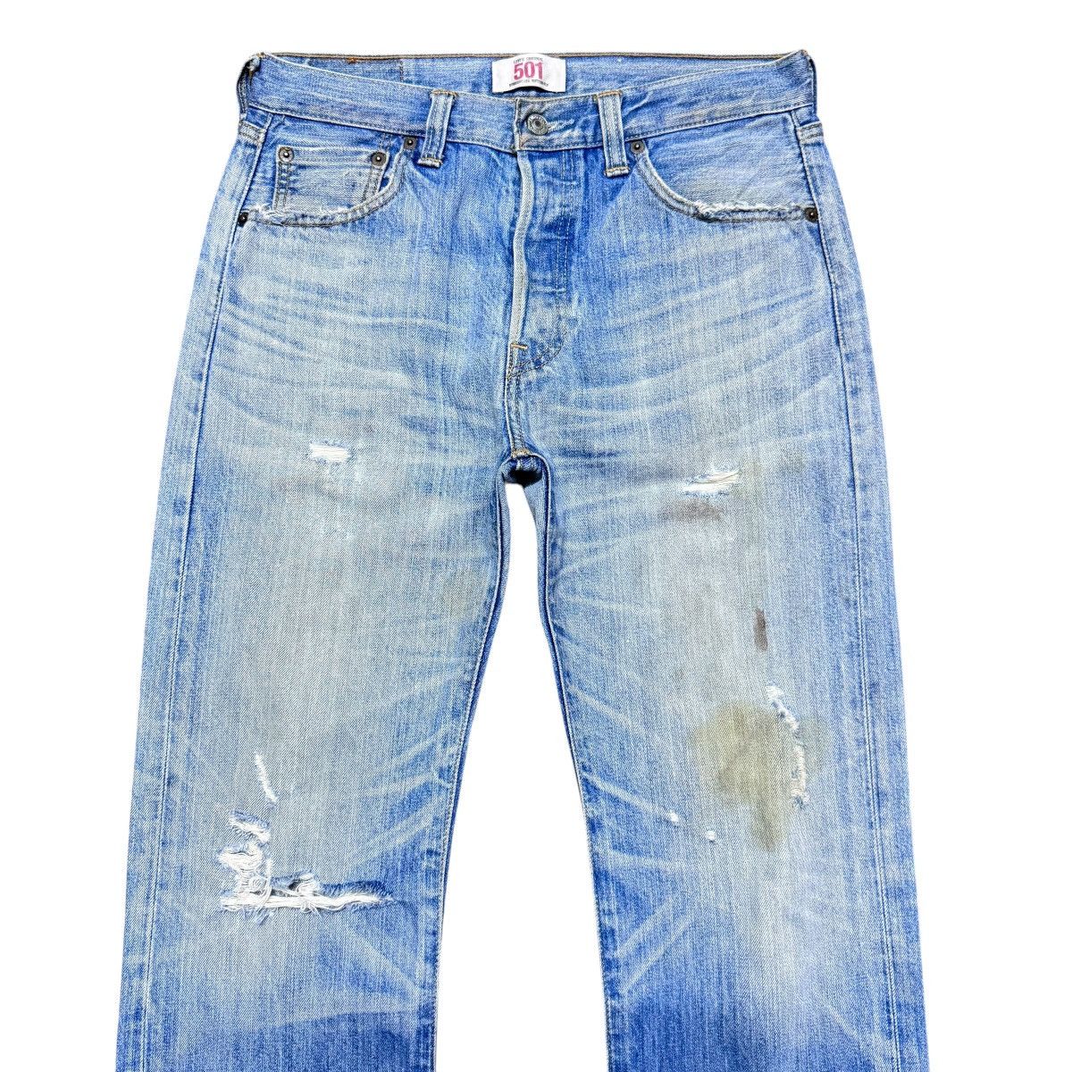 Levi's Levis 501 Distressed Jeans Size US 31 - 3 Thumbnail