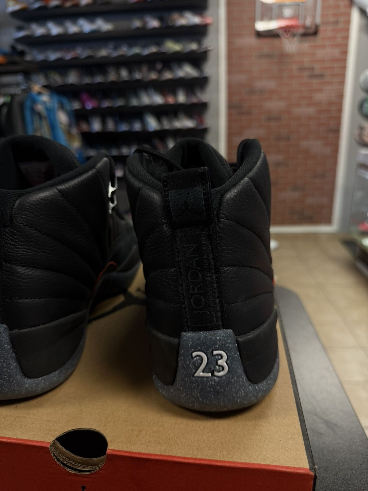 Jordan Brand × Nike Jordan 12 Utility Black Gray Size 10 Pre Owned 🧼 Size US 10 / EU 43 - 11 Thumbnail
