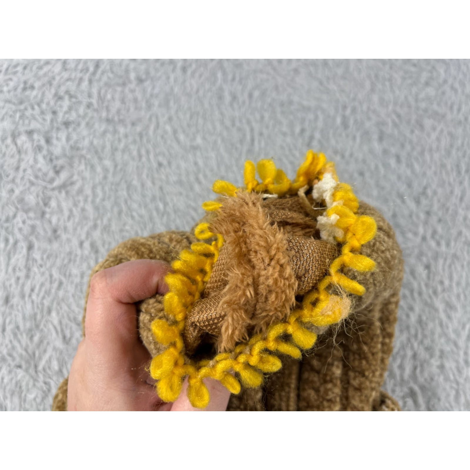 Sunflower Womens Beanie Sunflower Beige 100% Acrylic Knit Lined One Size Adjustable Outdoor Hat/Cap Winter Fall Spring Summer Hiking Ski Shipped From China Size ONE SIZE - 3 Thumbnail