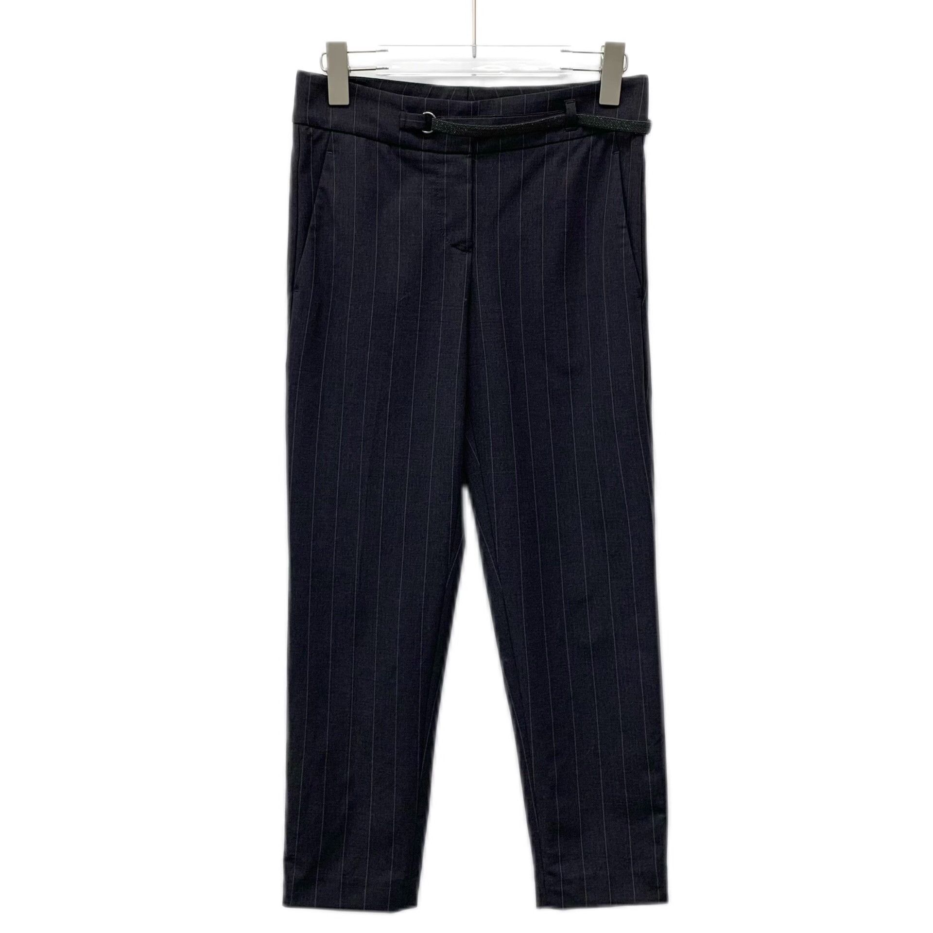 Brunello Cucinelli Brunello Cucinelli Pinstripe Wool Trousers IT 38 Size 26" / US 2 / IT 38 - 1 Thumbnail