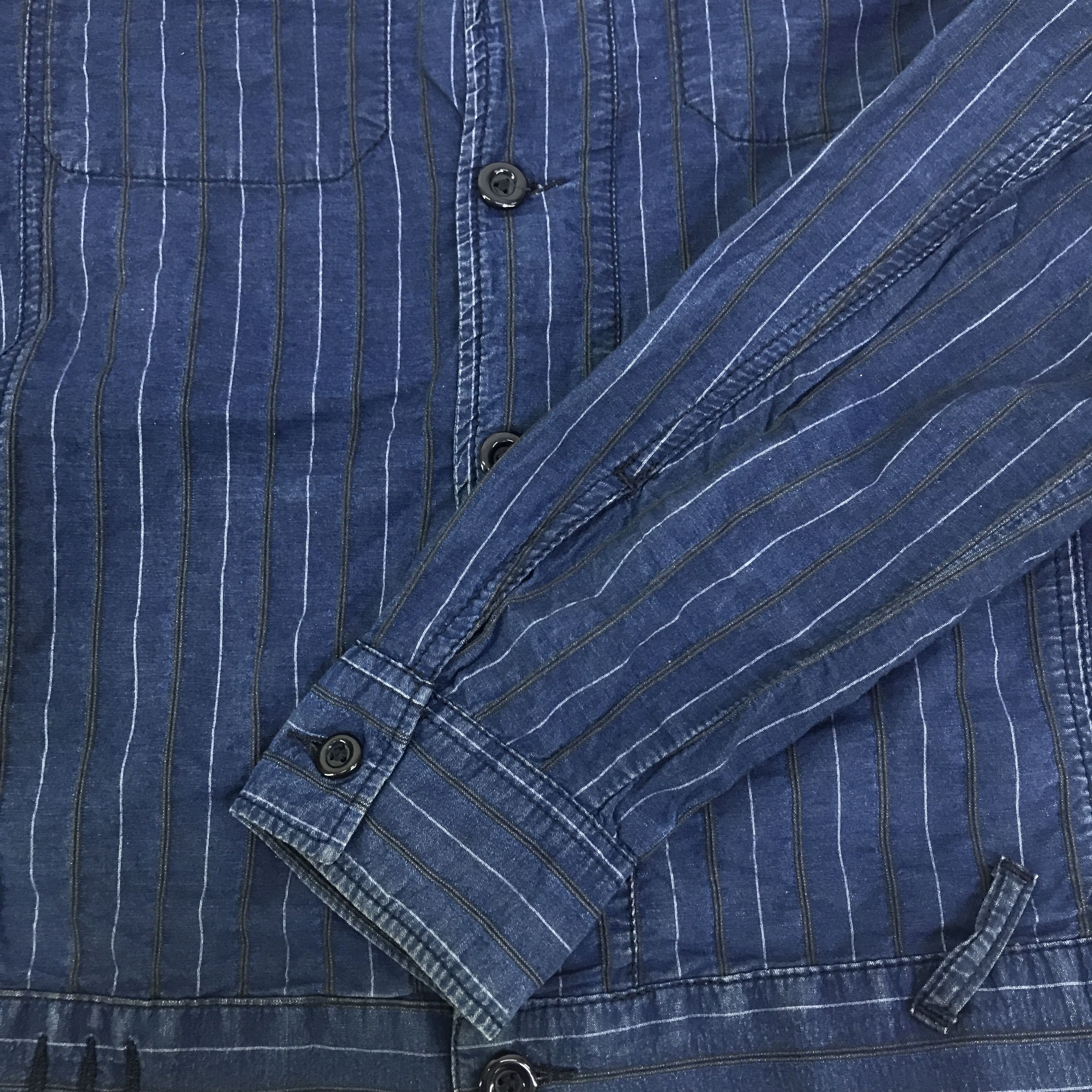 Diesel Vintage Diesel Button Ups indigo Jacket K125B8 Size US L / EU 52-54 / 3 - 8 Thumbnail