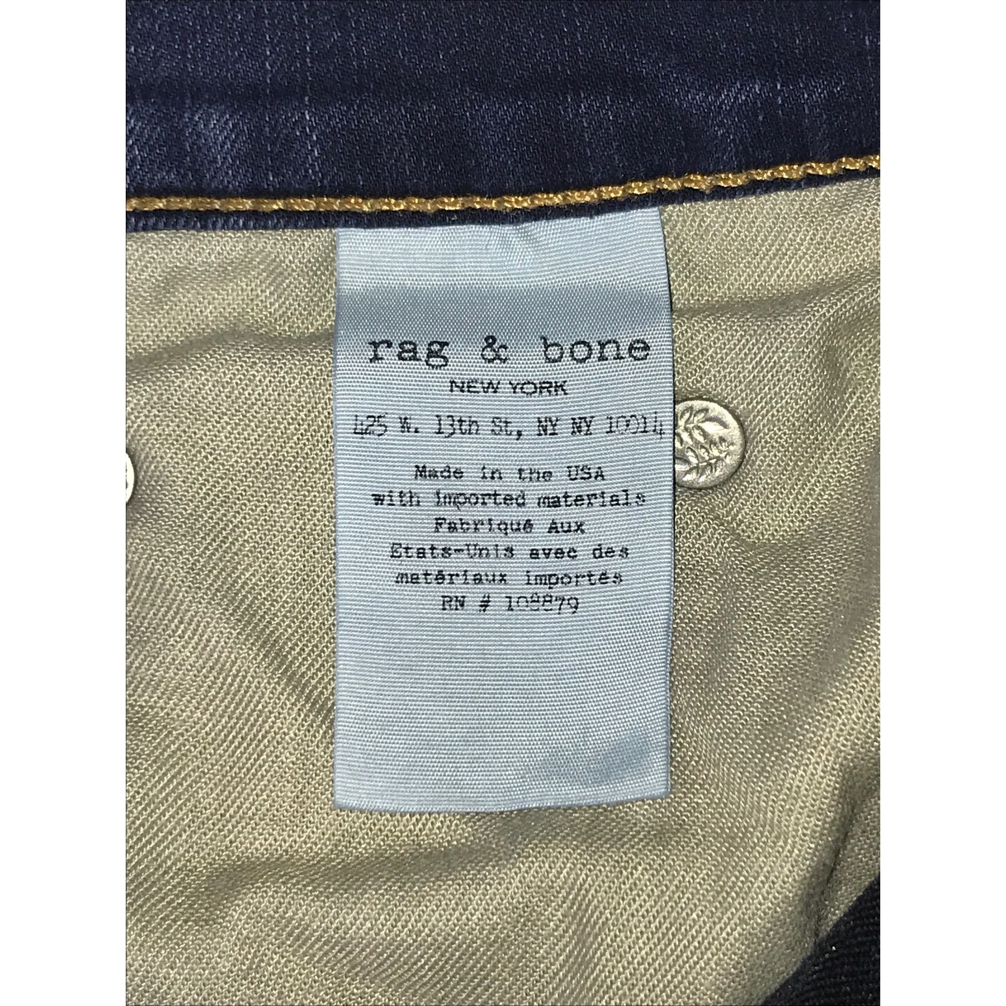 Rag & Bone Rag & Bone Women's Marlowe Blue Slim Fit Capri Je Size 32" / US 10 / IT 46 - 5 Thumbnail
