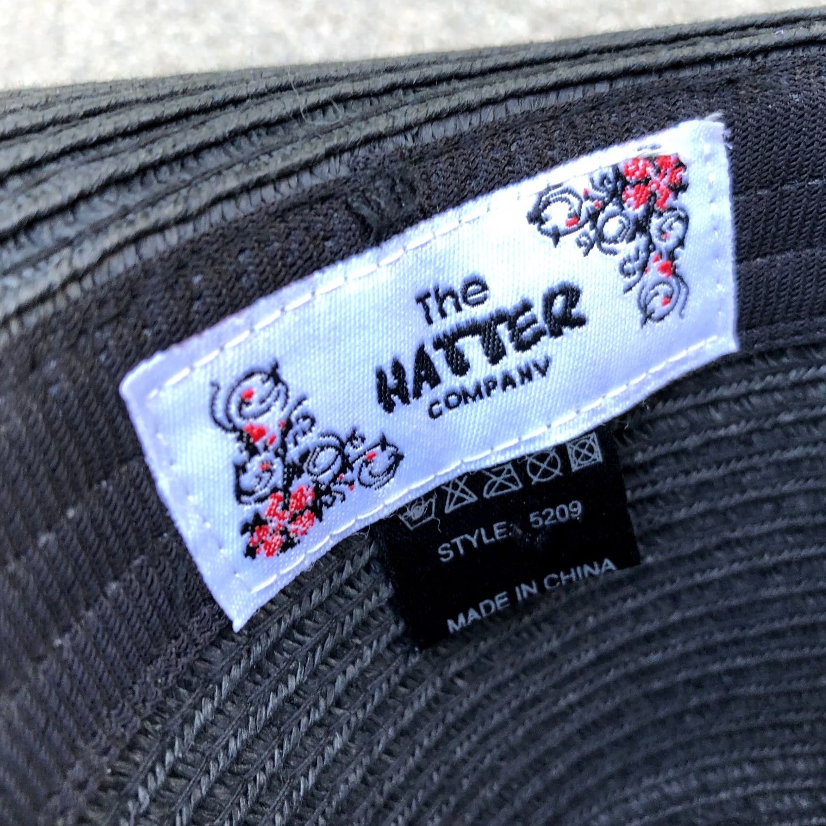 Vintage VINTAGE The Hatter Company Fedora Hat Women's Black One Size Cap Size ONE SIZE - 5 Thumbnail