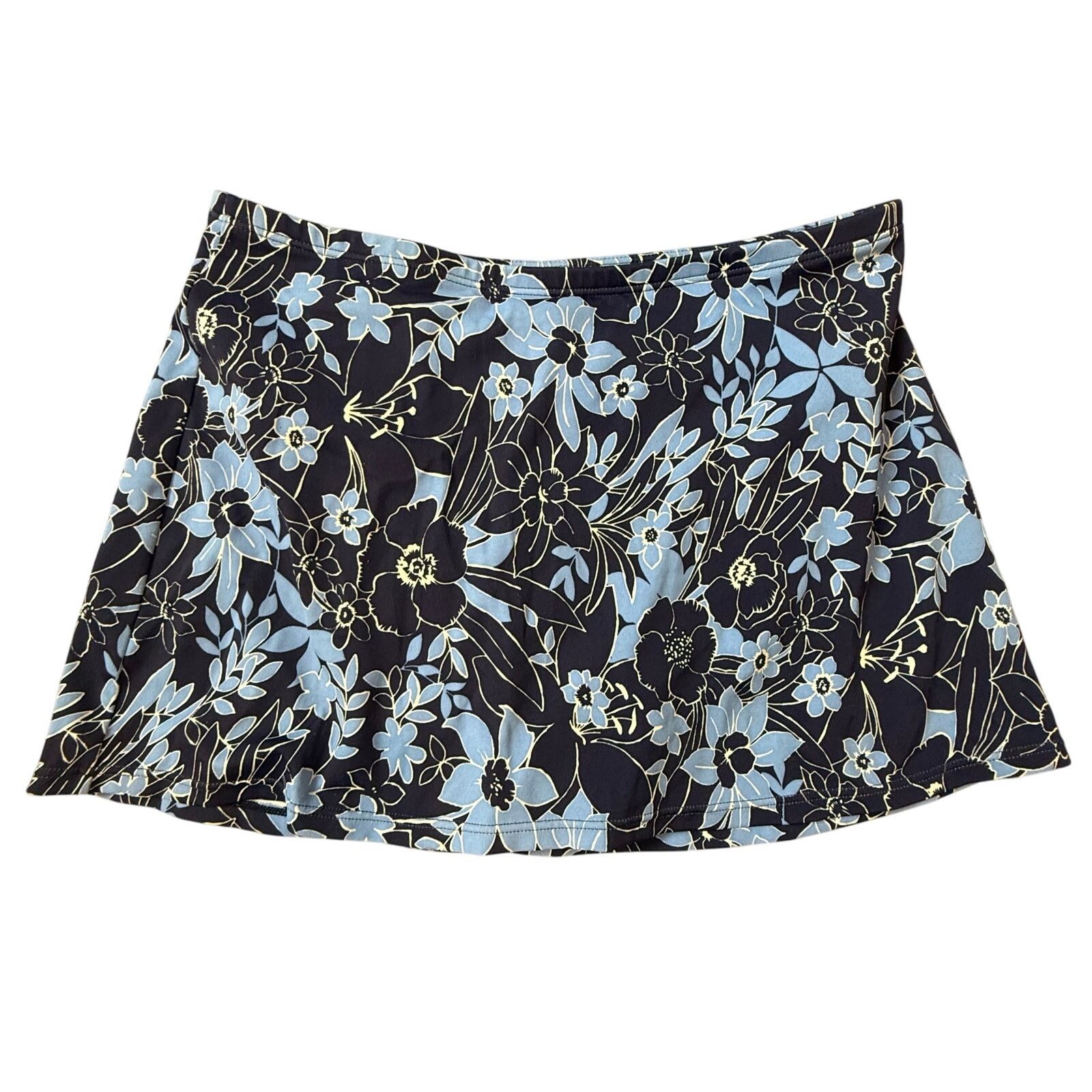 L.L. Bean LL Bean Blue Floral Swim Skirt Bottoms Bikini Swimsuit 12 Size 34" / US 12 / IT 48 - 1 Thumbnail