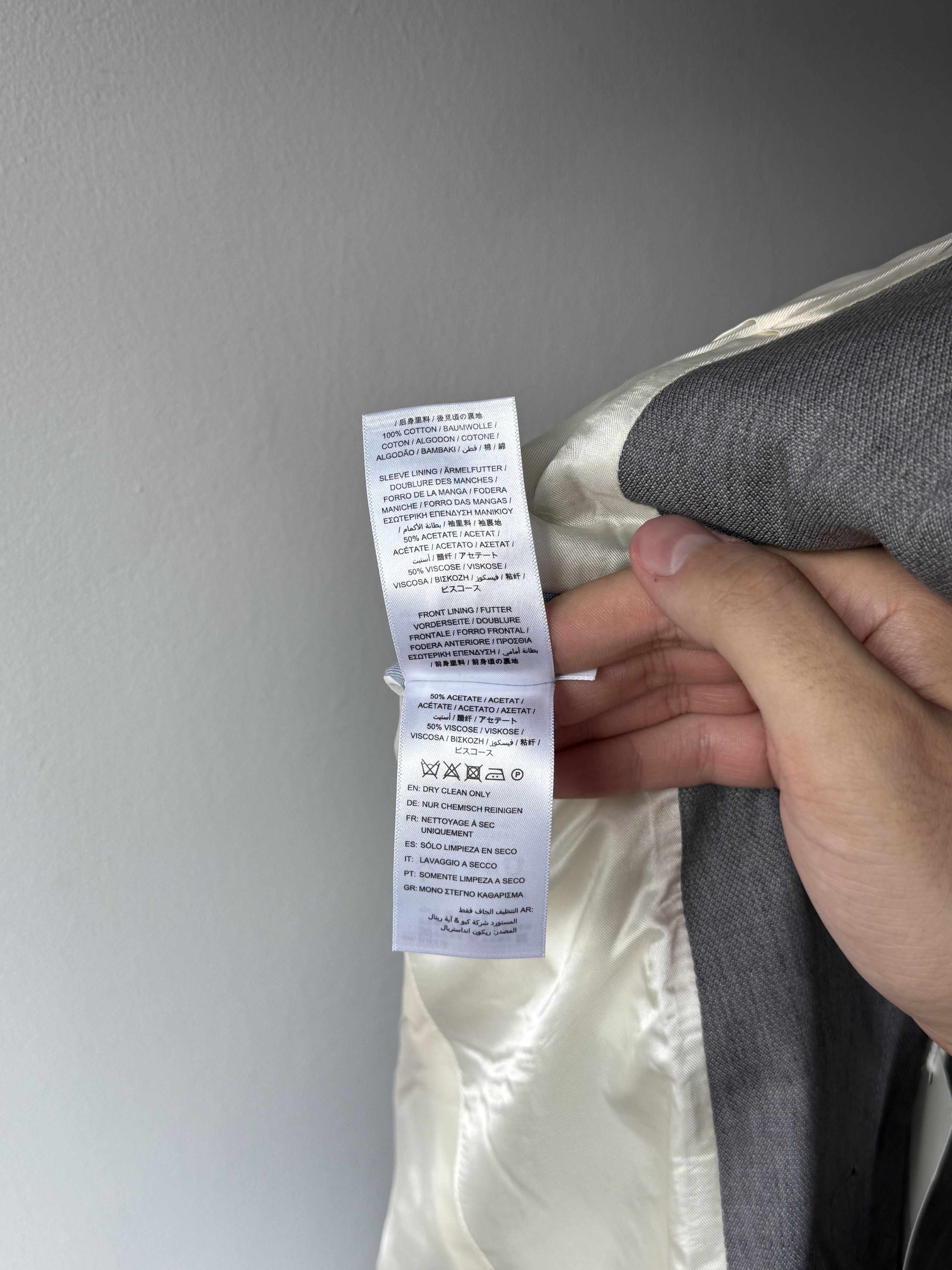 Gant Rugger Gant Rugger Linen/Wool Grey Melange Sport Blazer Coat Jacket Size 44R - 14 Thumbnail