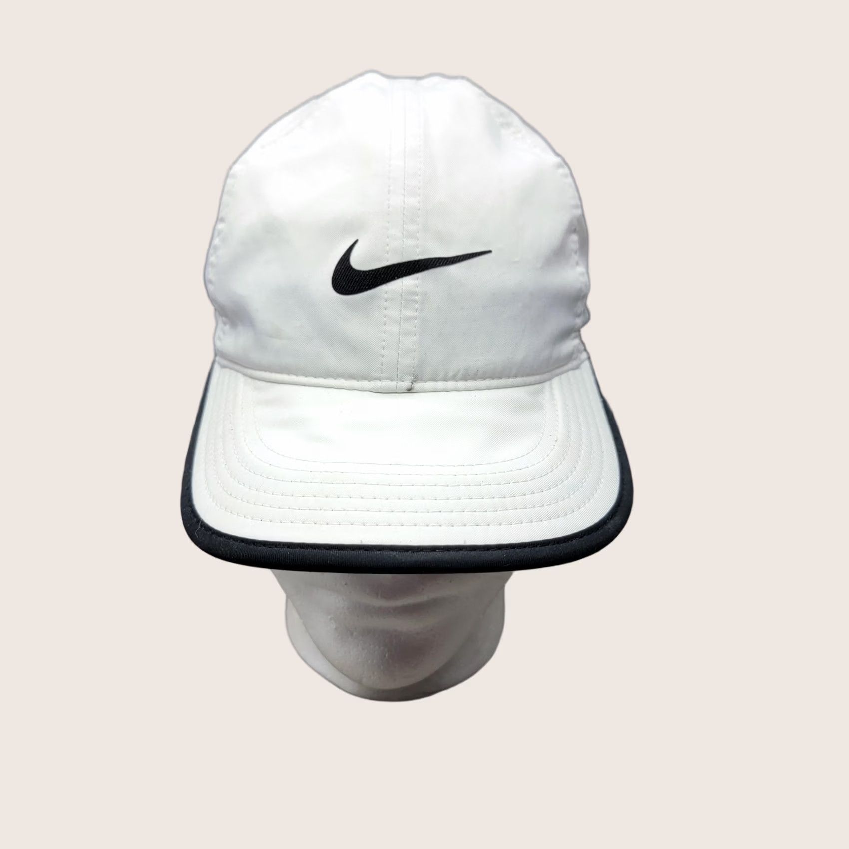 Nike Nike Mens One Size White Featherlight Dri-FIT Running Sports Cap Strap Back Size ONE SIZE - 1 Thumbnail