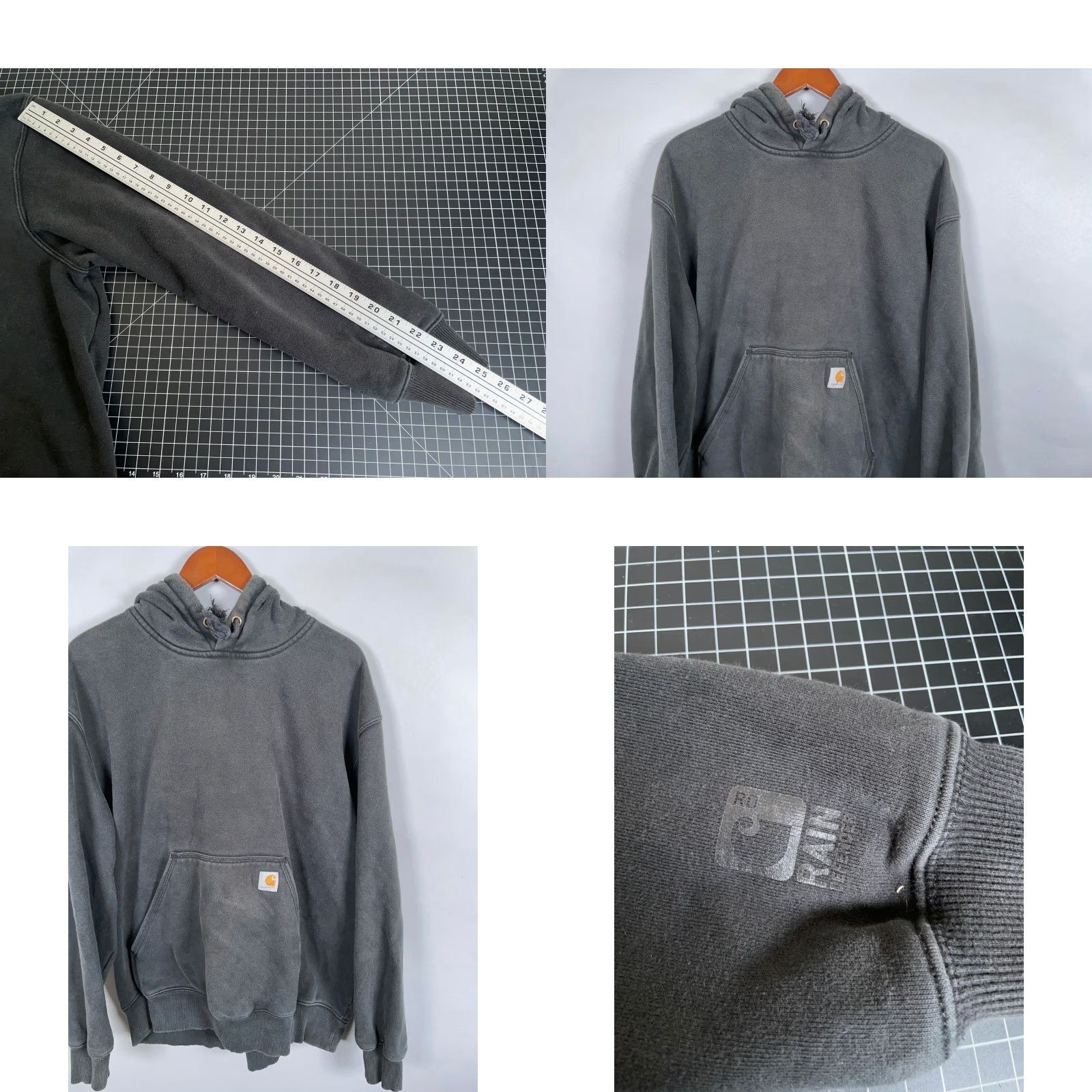 Carhartt Carhartt Original Fit Hoodie Adult 2XL Faded Black Heavyweight Sweatshirt Size US XXL / EU 58 / 5 - 8 Thumbnail
