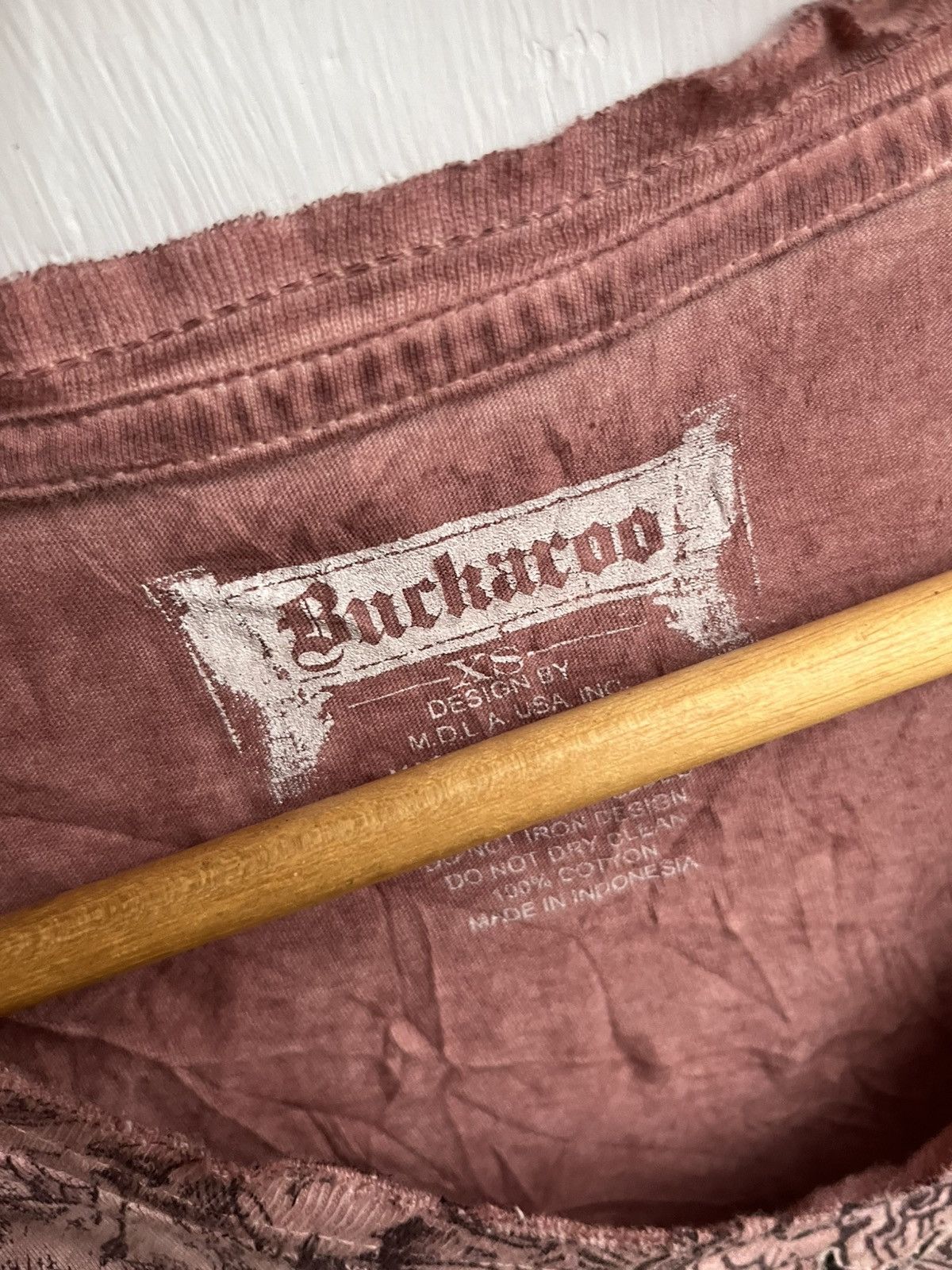 If Six Was Nine Japanese Buckaro Distressed Studed Tribal Tee Punk Y2K Lgb Size US S / EU 44-46 / 1 - 6 Thumbnail