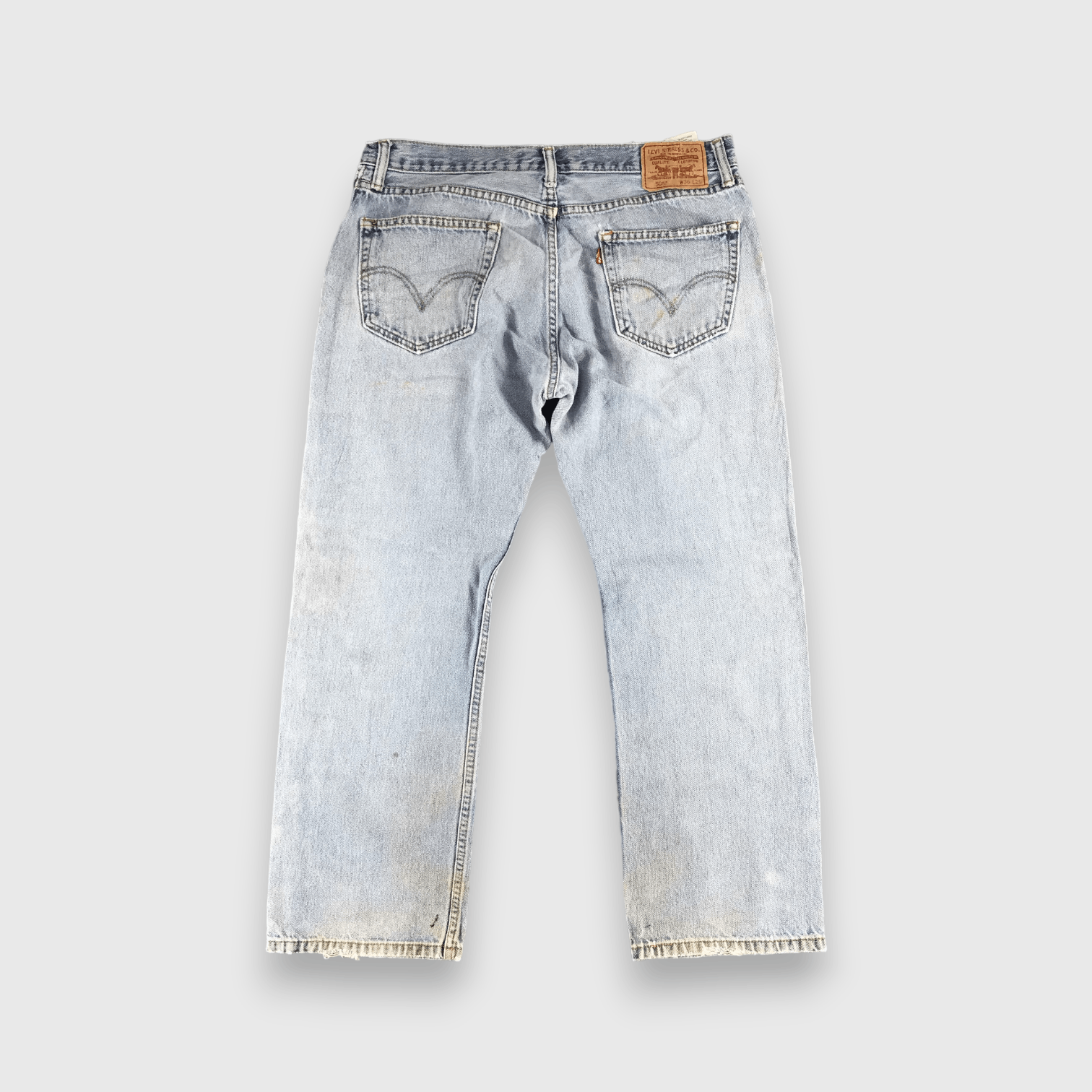 Levi's Vintage Levis 505 Jeans Faded Light Wash -J494 Size US 36 / EU 52 - 2 Thumbnail