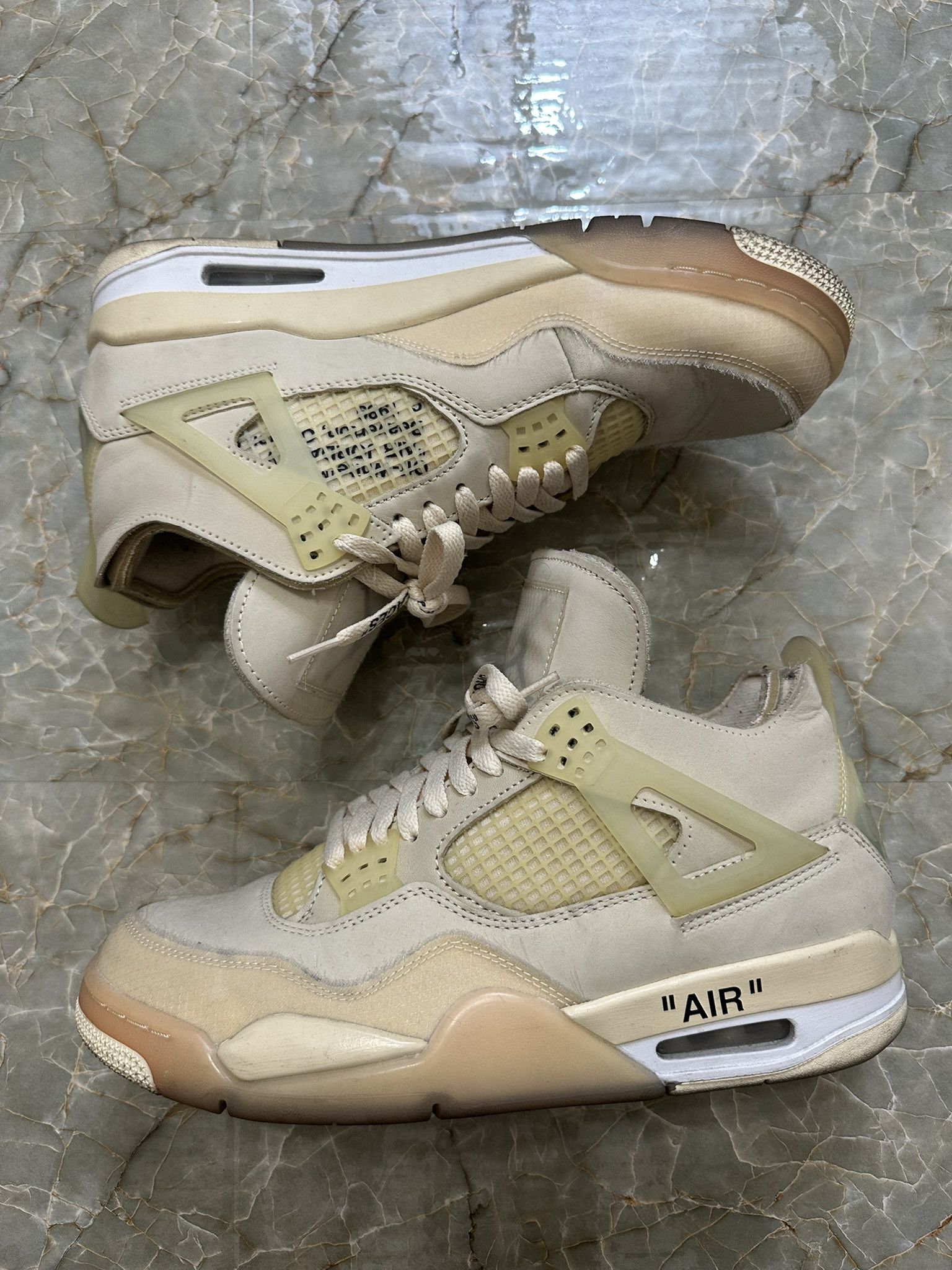 Nike × Off-White Off-White Jordan 4 Sail Size US 9.5 / EU 42-43 - 3 Thumbnail
