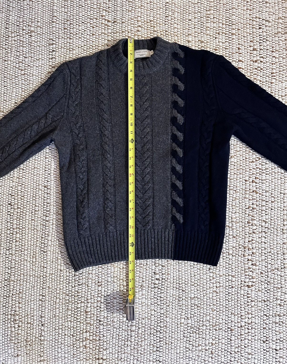 Maison Kitsune Maison Kitsune intarsia cable knit sweater Size US S / EU 44-46 / 1 - 2 Thumbnail