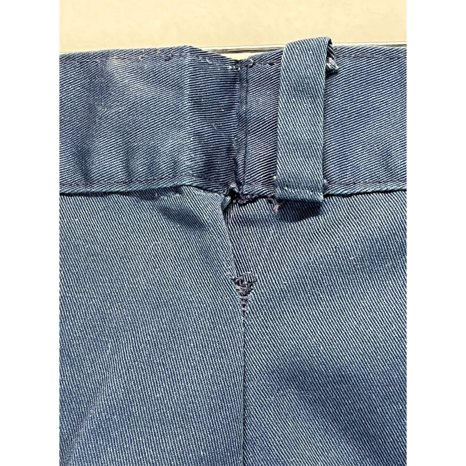 Vintage VINTAGE L.L. Bean Chino Pants Men's Casual Workwear Cotton Blend Flannel Lined Sz 40 X 33 Blue 80s Mens Size US 40 / EU 56 - 6 Thumbnail
