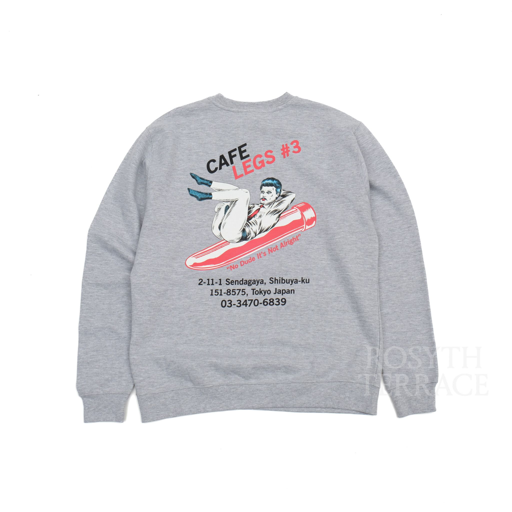 Born X Raised × Japanese Brand 【Cafe Legs / #3 SWEAT SHIRT (GREY) / SIZE L】 Size US L / EU 52-54 / 3 - 1 Thumbnail